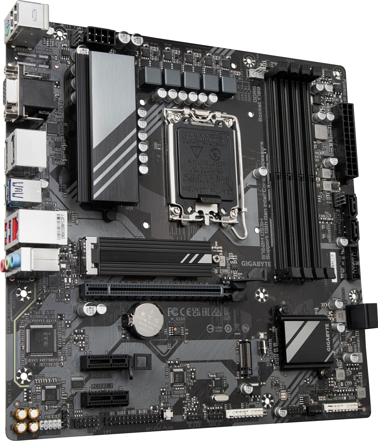 GIGABYTE B760M DS3H mATX Mainboard Sockel 1700 M.2/VGA/HDMI/DP/USB Typ C