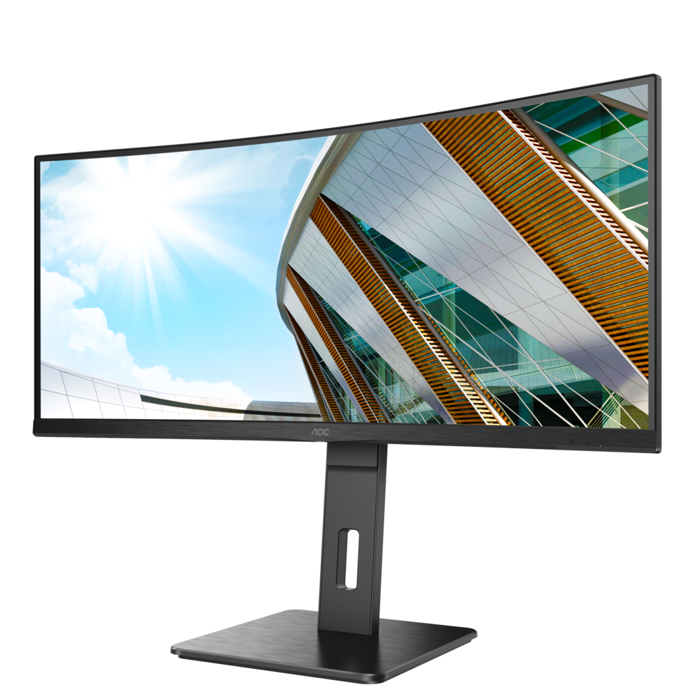 AOC CU34P2A 86,4cm (34“) UWQHD VA Office Monitor Curved HDMI/DP/USB 100Hz