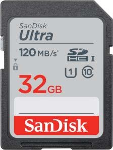 SanDisk Ultra 32 GB SDHC Speicherkarte 2020 (120 MB/s, Class 10, UHS-I)