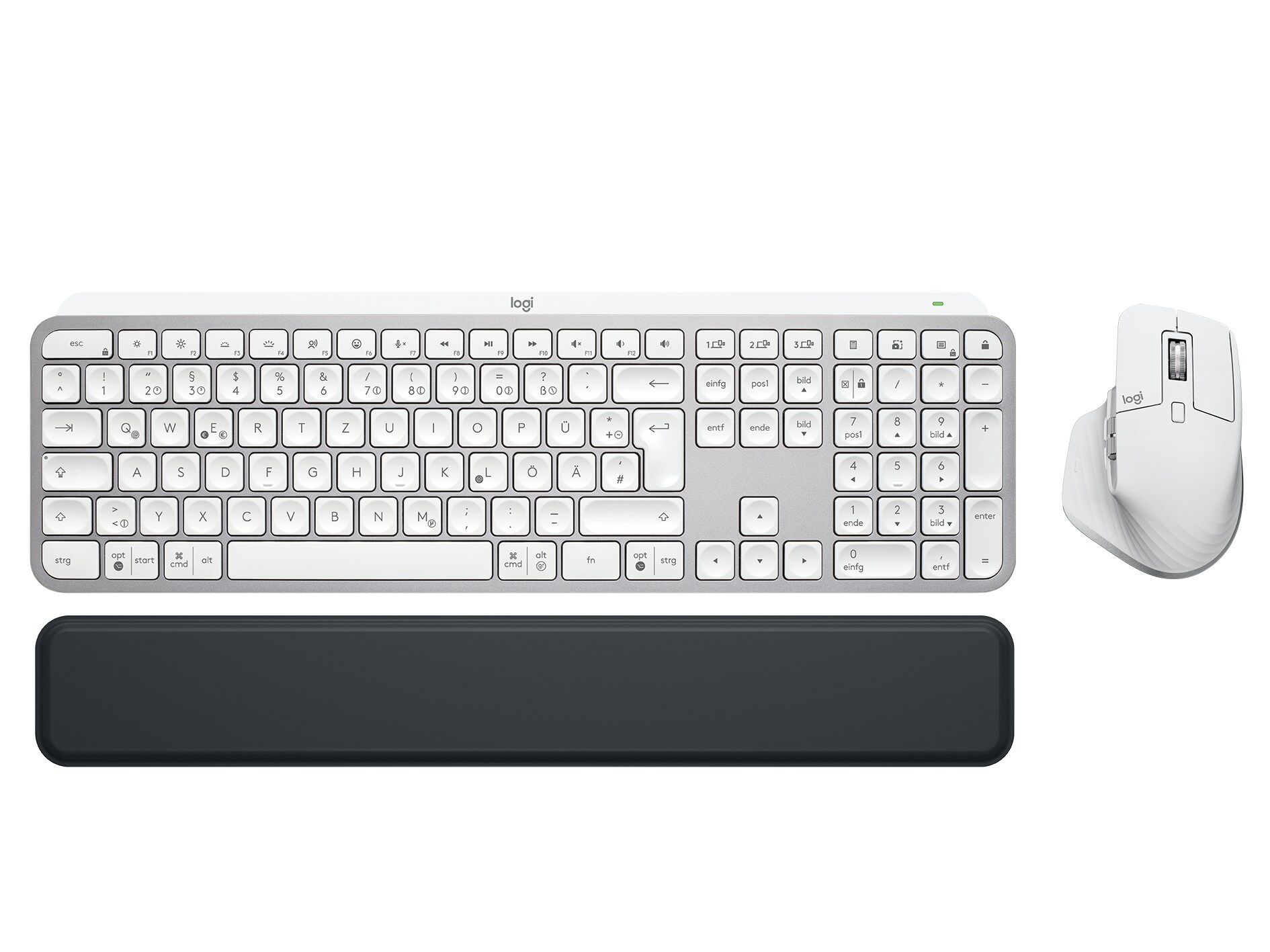 Logitech MX Keys S Combo Pale Grey - MX Master 3S, MX Keys S &amp; MX Palm Rest