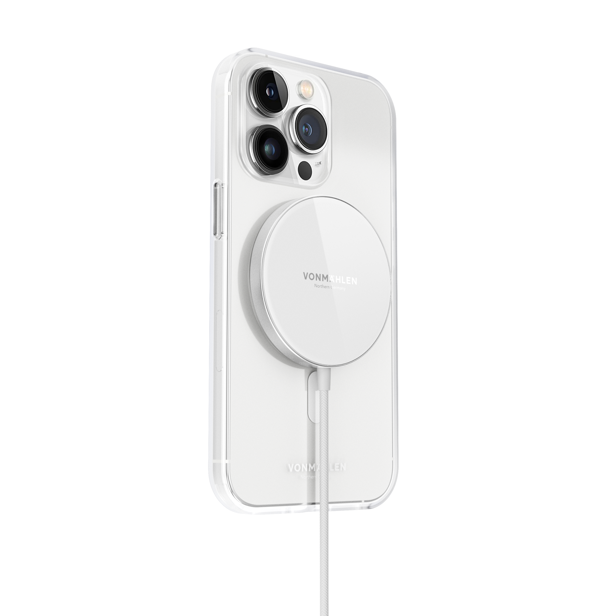 Vonmählen Wireless Charger Aura Mini magnet. Ladekabel White