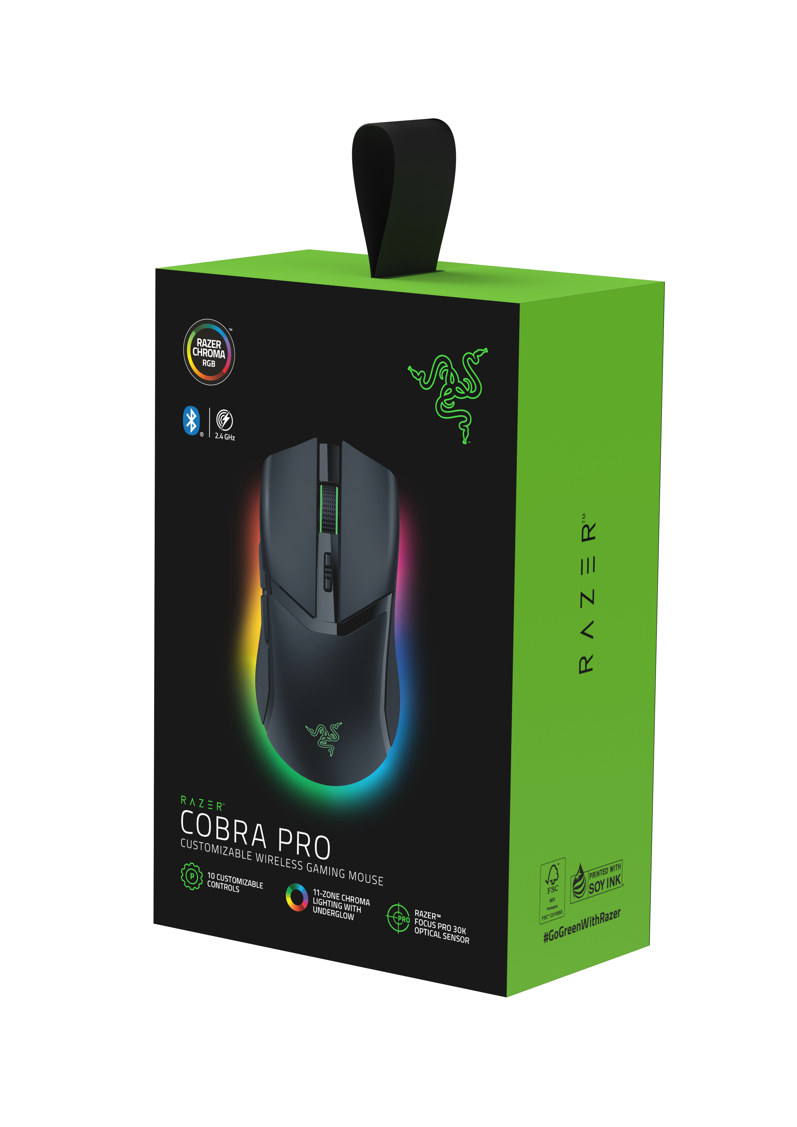 RAZER Cobra Pro Schwarz - Anpassbare kabellose Gaming-Maus mit 
