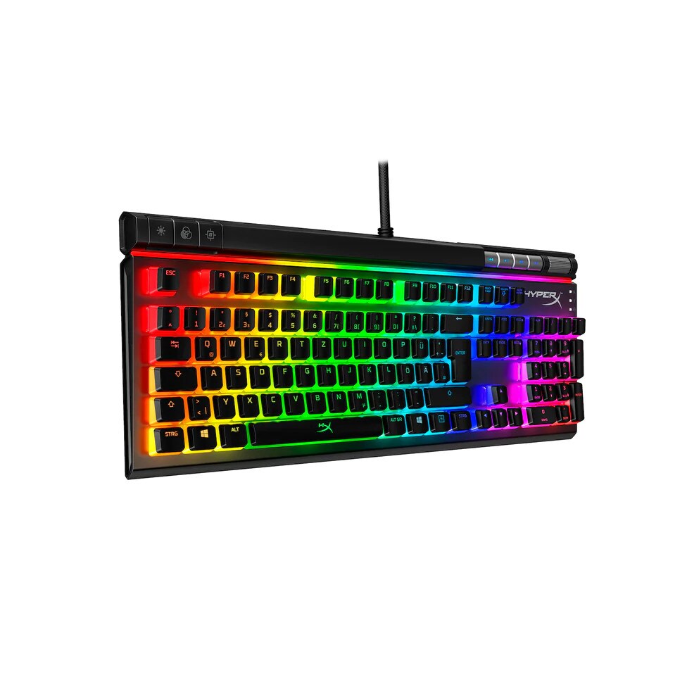 Cyberport HyperX Tastatur Kabelgebundene Mechanische RGB Elite 2 Gaming Alloy ++ Red