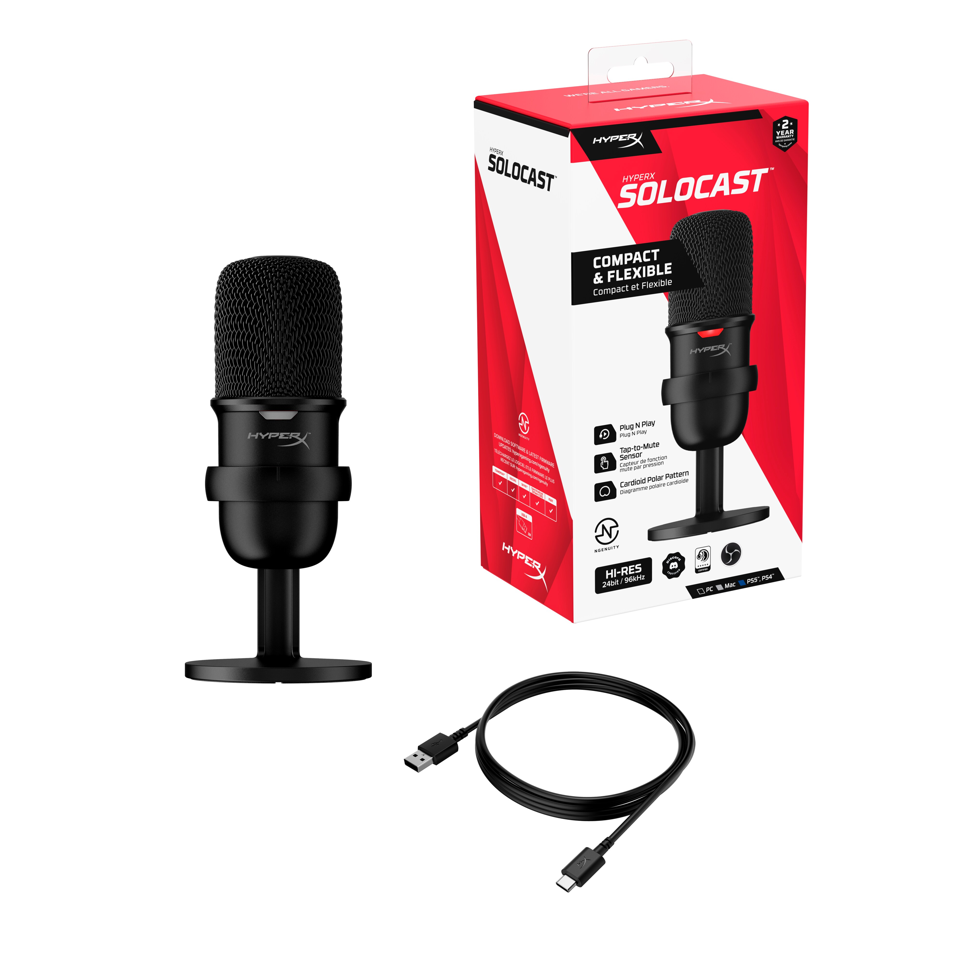 HyperX SoloCast Black USB Mikrofon