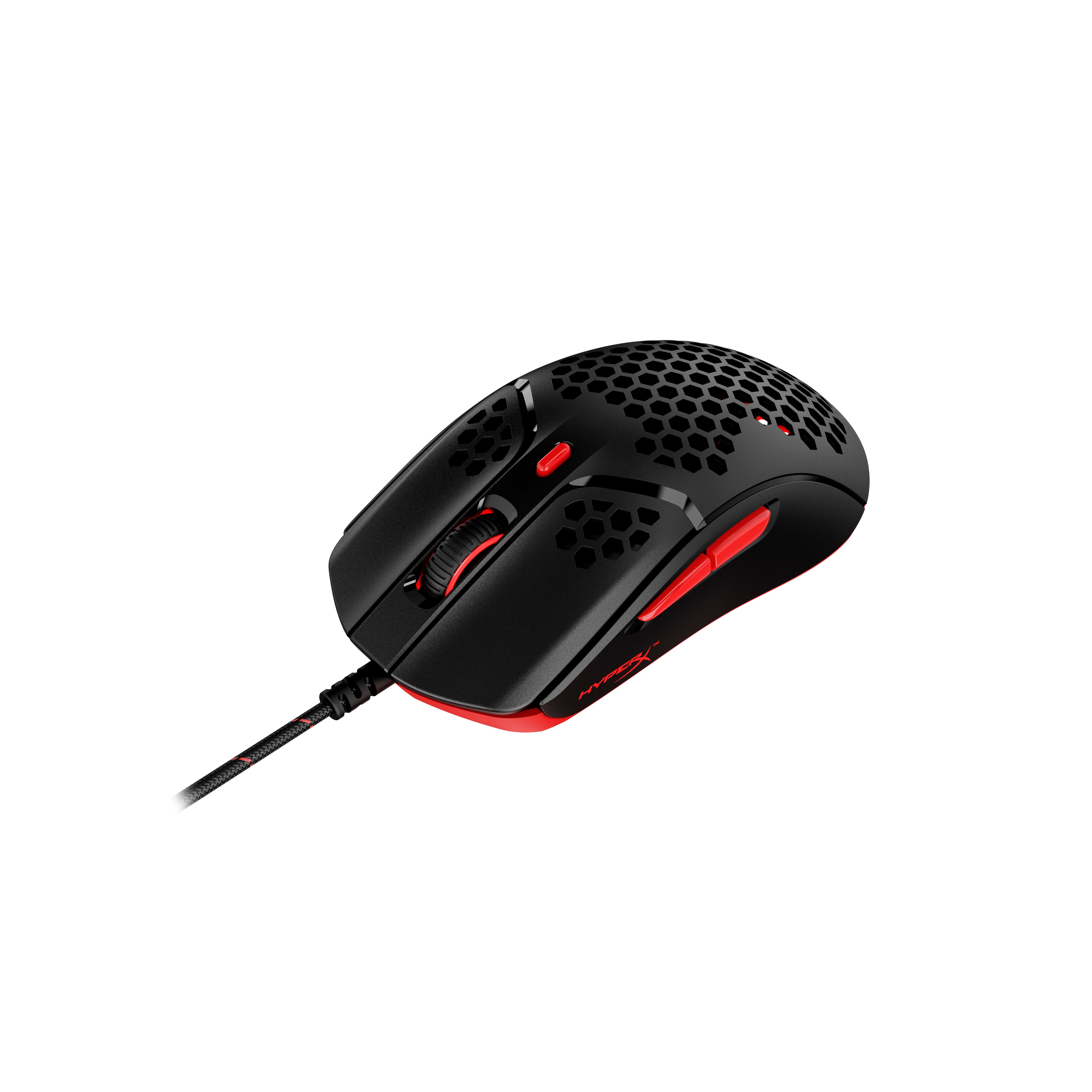 HyperX Pulsefire Haste Kabelgebundene Gaming Maus schwarz/rot