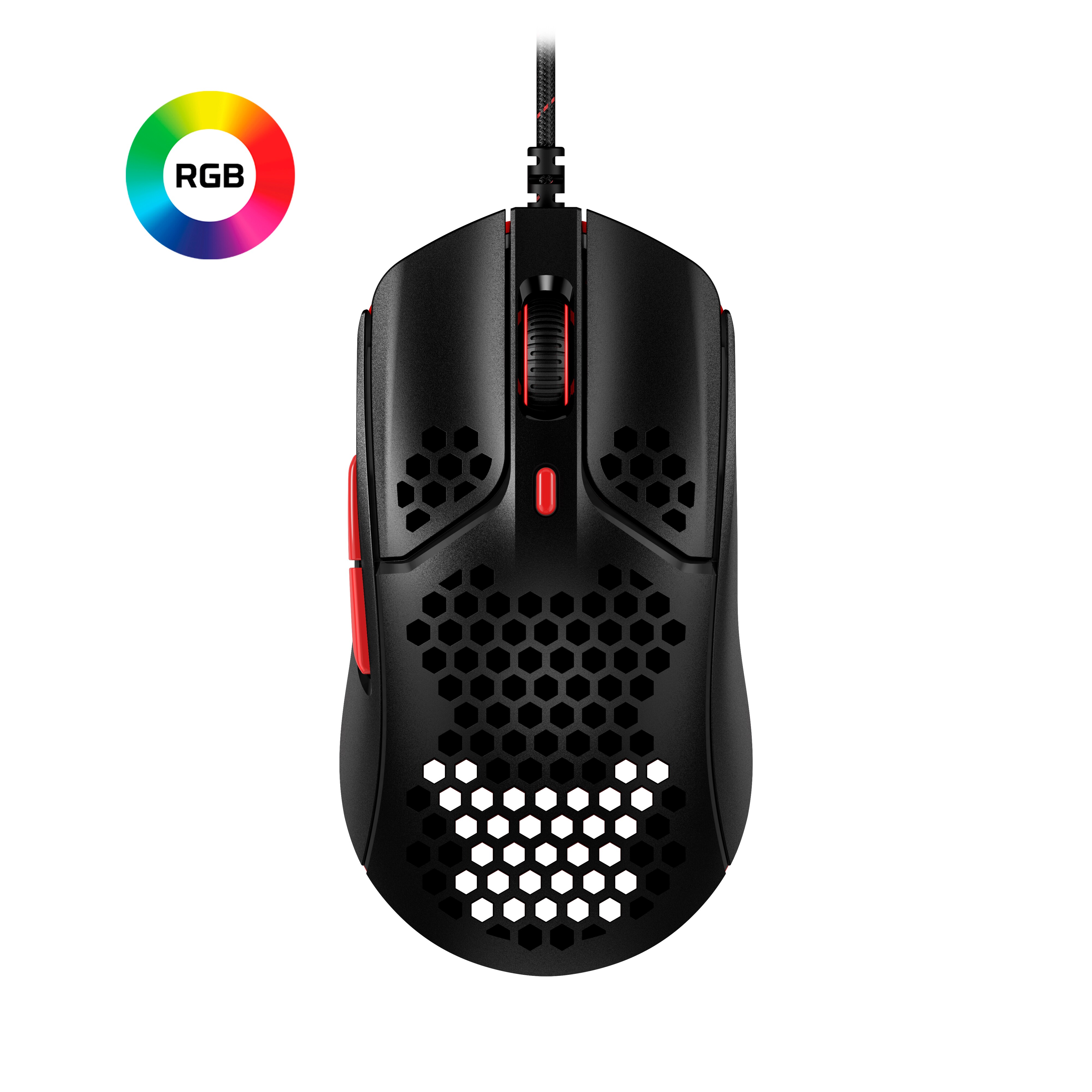 HyperX Pulsefire Haste Kabelgebundene Gaming Maus schwarz/rot