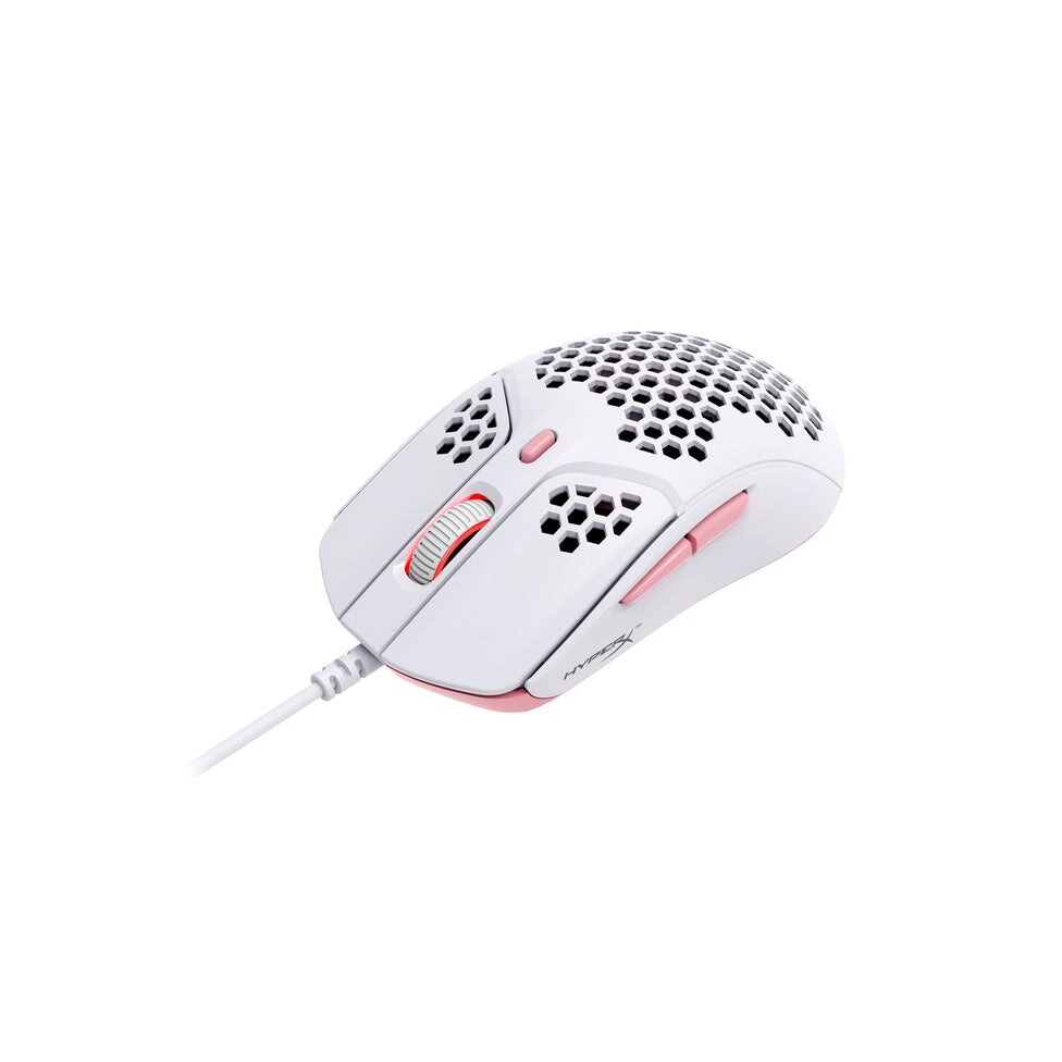 HyperX Pulsefire Haste Kabelgebundene Gaming Maus weiß/rosa