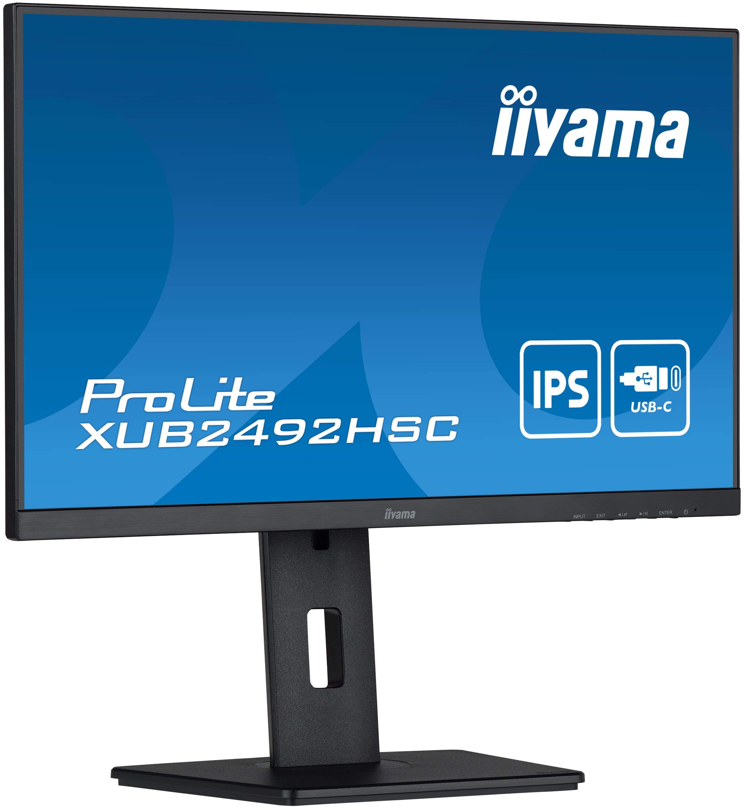 iiyama ProLite XUB2492HSC-B5 60,5cm (23,8") FHD IPS Monitor HDMI/DP/USB-C Pivot