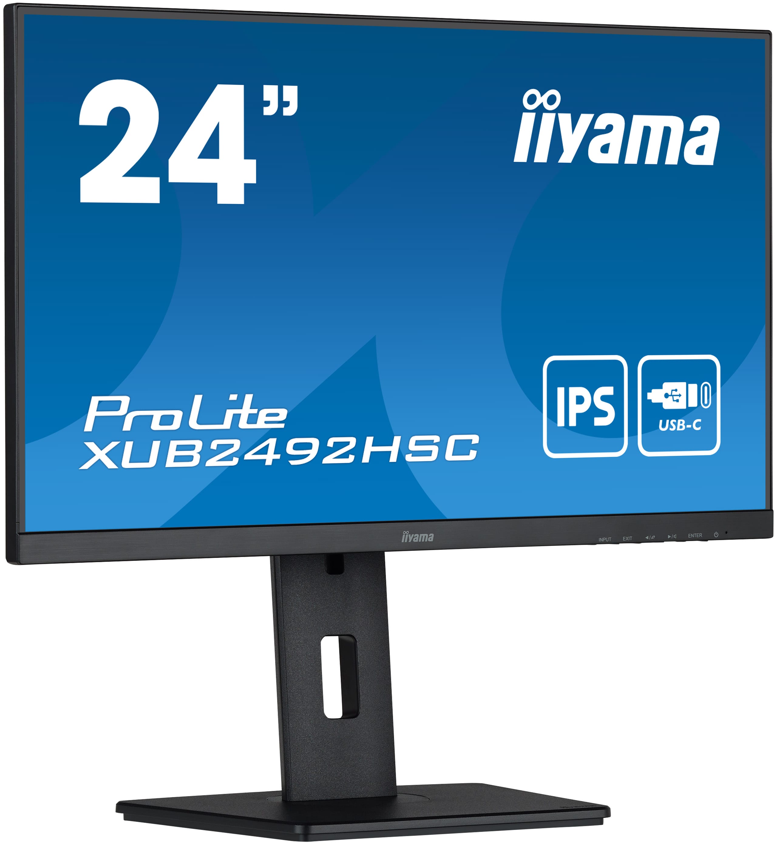 iiyama ProLite XUB2492HSC-B5 60,5cm (23,8") FHD IPS Monitor HDMI/DP/USB-C Pivot