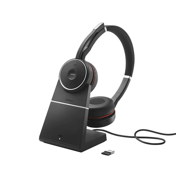 Jabra Evolve 75 SE MS Stereo Headset Bluetooth inkl. Ladestation