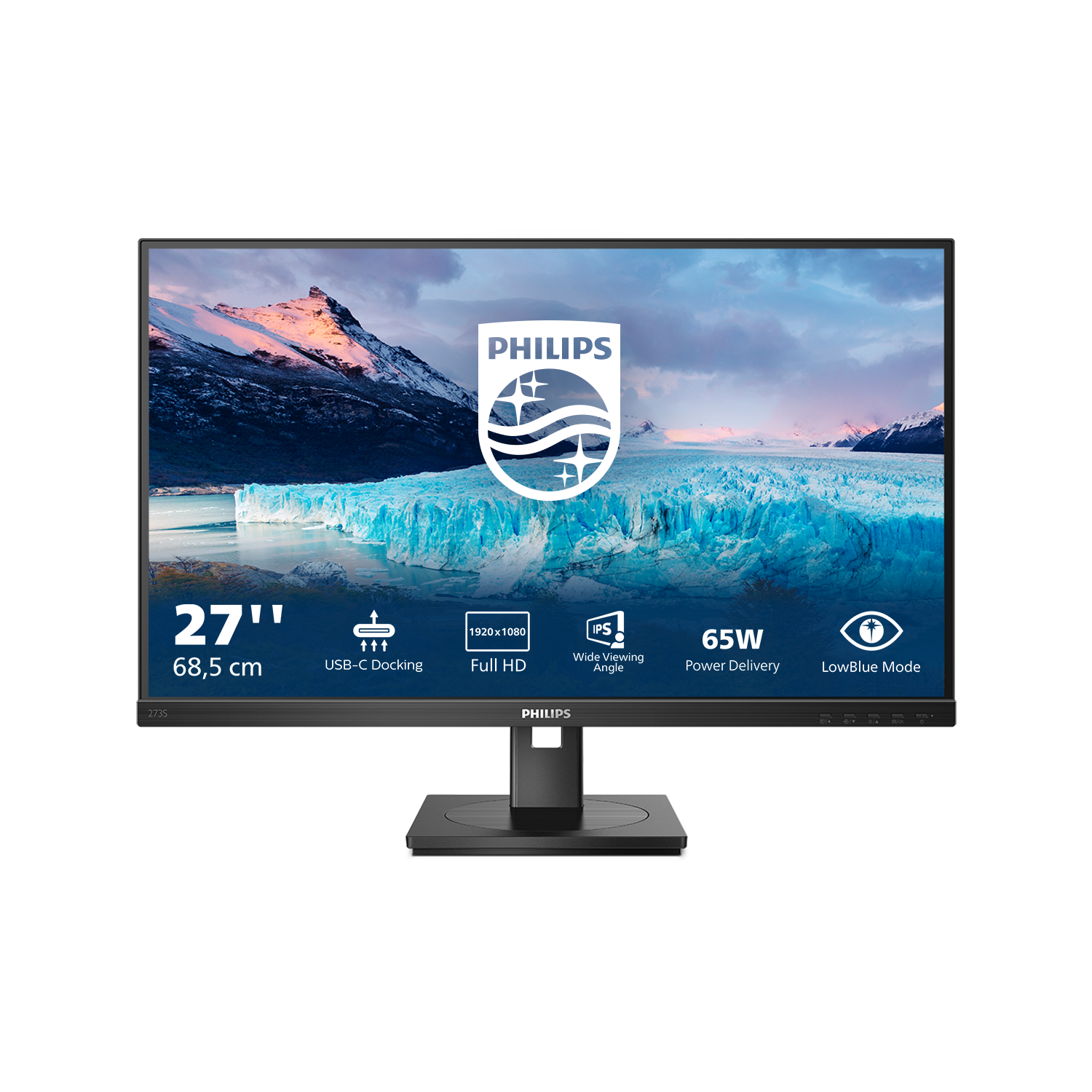 Philips S-Line 273S1 68,6cm (27") FHD IPS Monitor 16:9 HDMI/DP/USB-C PD65W 75Hz