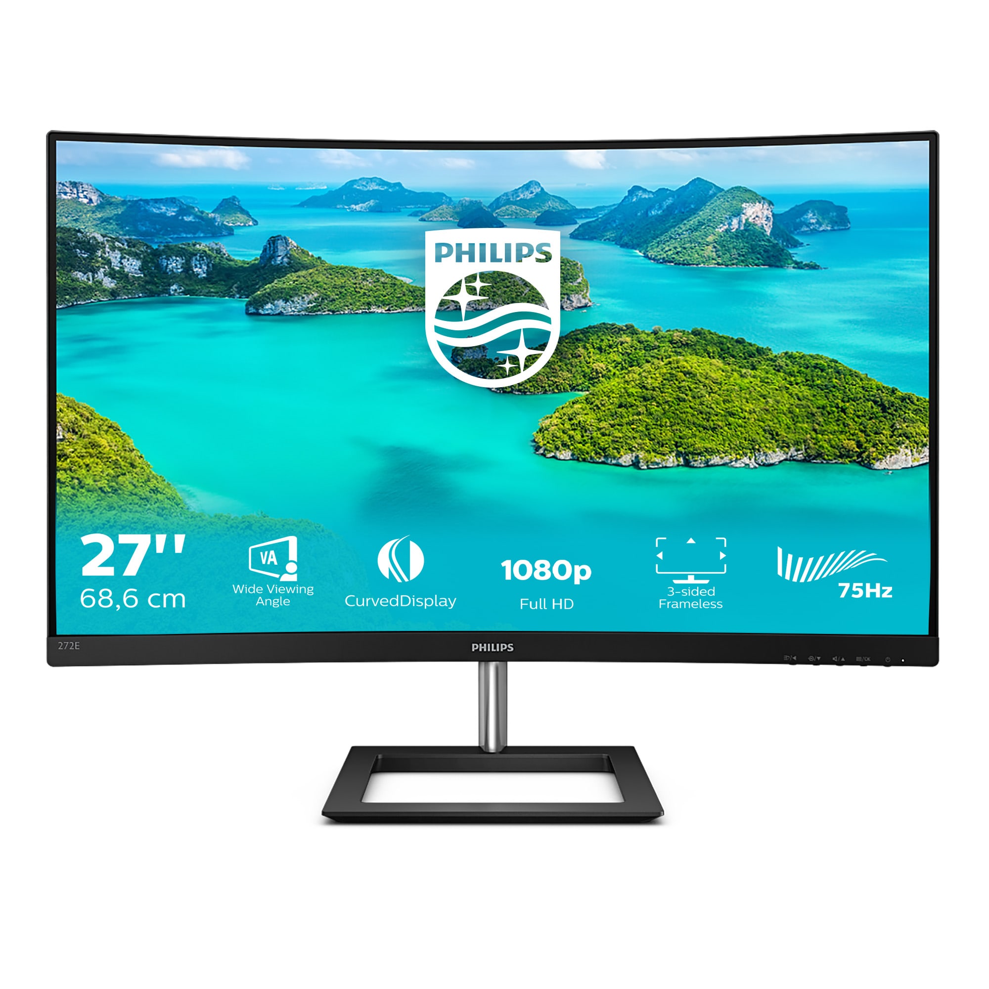 Philips E-Line 272E1CA 68,6cm (27") FHD Monitor Curved 16:9 HDMI/DP/VGA 75Hz LS