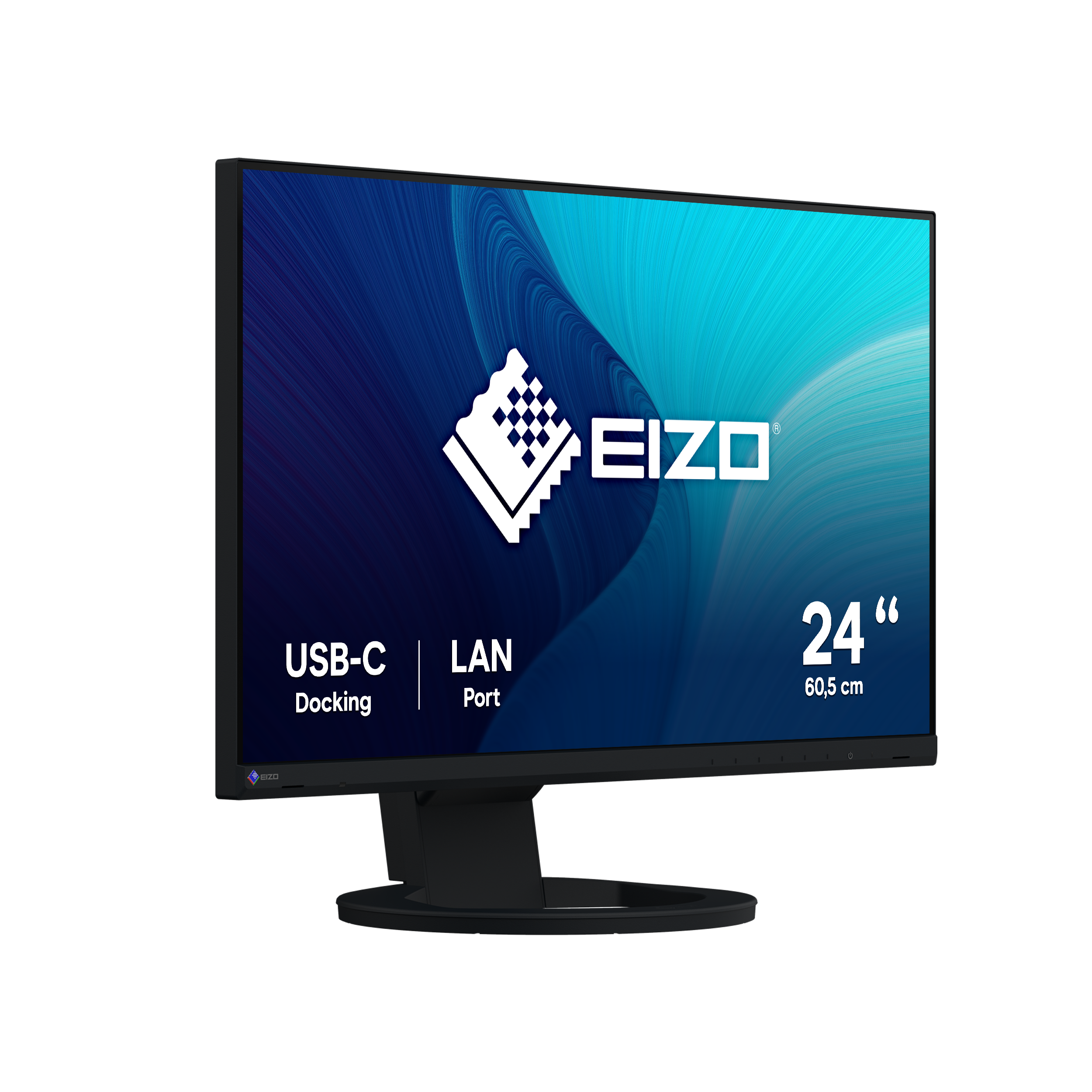 EIZO FlexScan EV2490-BK 60,5m (23,8) Full HD IPS Monitor DP/HDMI/USB-C Pivot HV