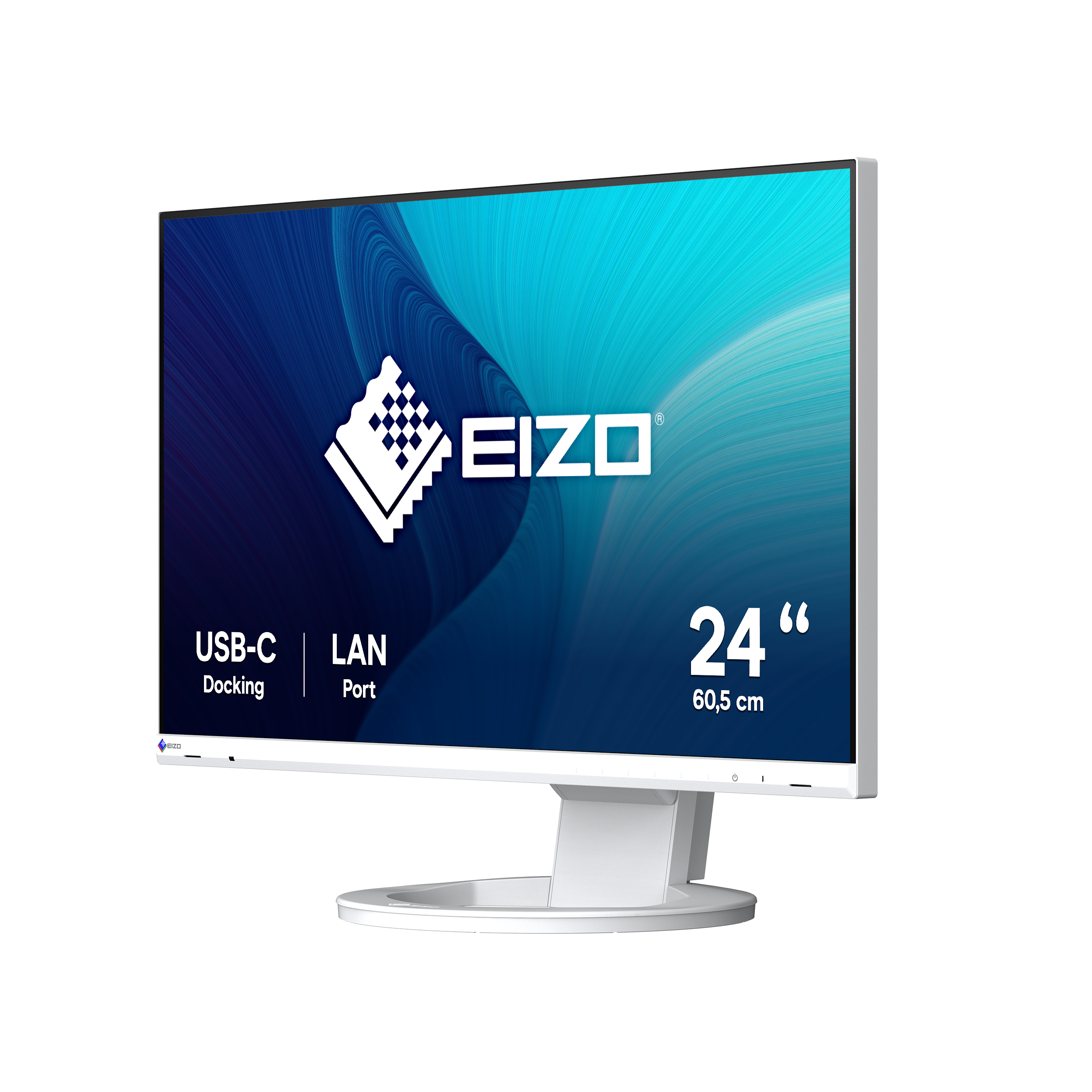 EIZO FlexScan EV2490-WT 60,5m (23,8) Full HD IPS Monitor DP/HDMI/USB-C Pivot HV