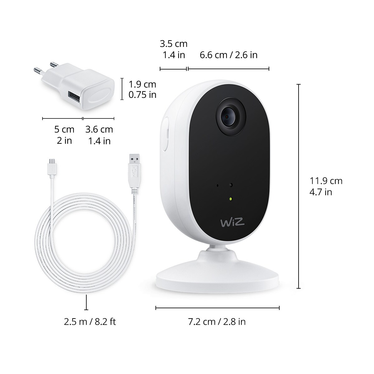 WiZ Indoor Security Kamera Starter Kit mit WiFi Einzelpack