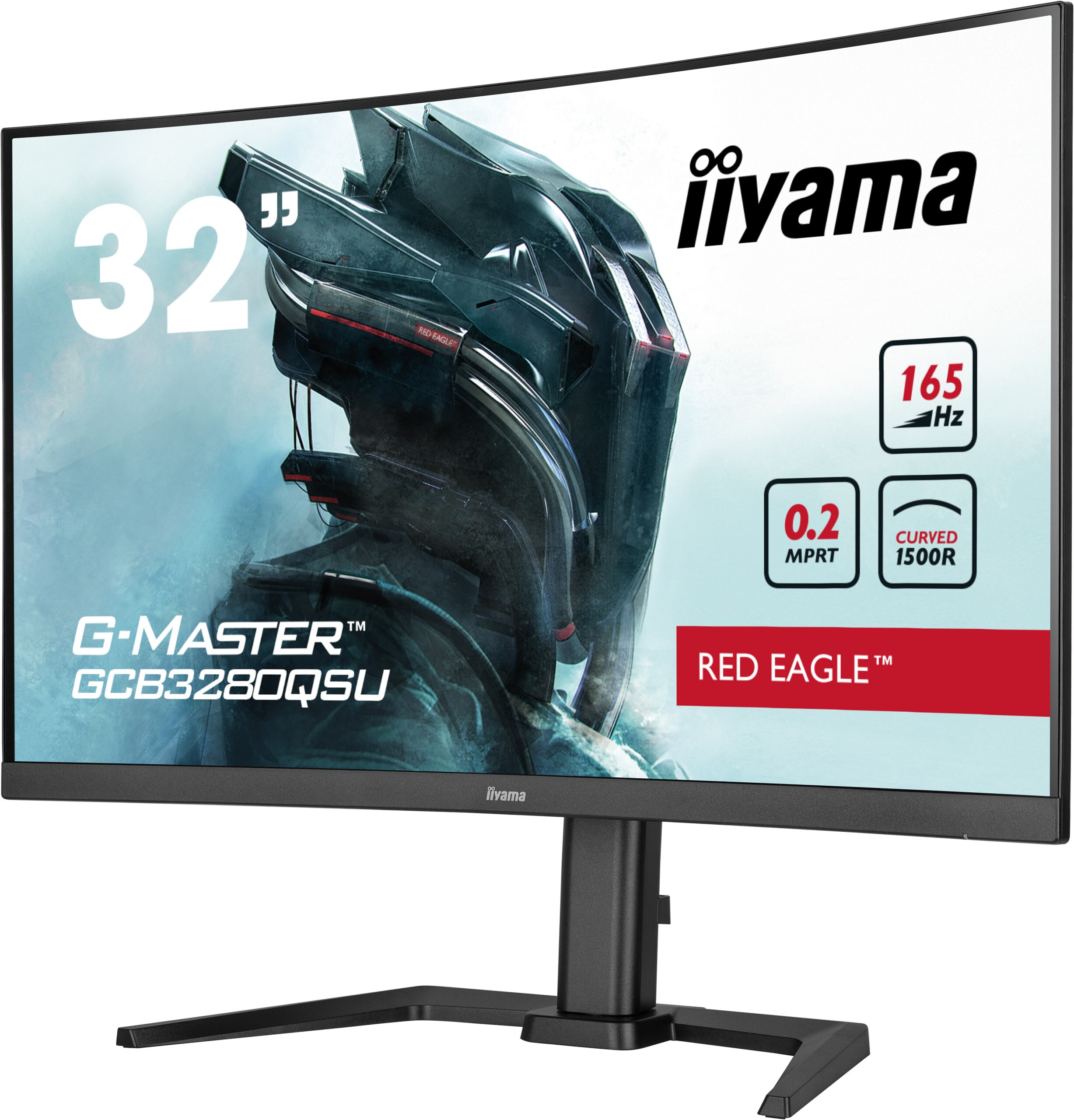 iiyama G-Master GCB3280QSU-B1 80cm (31,5") Curved WQHD Monitor HDMI/DP VA 165Hz