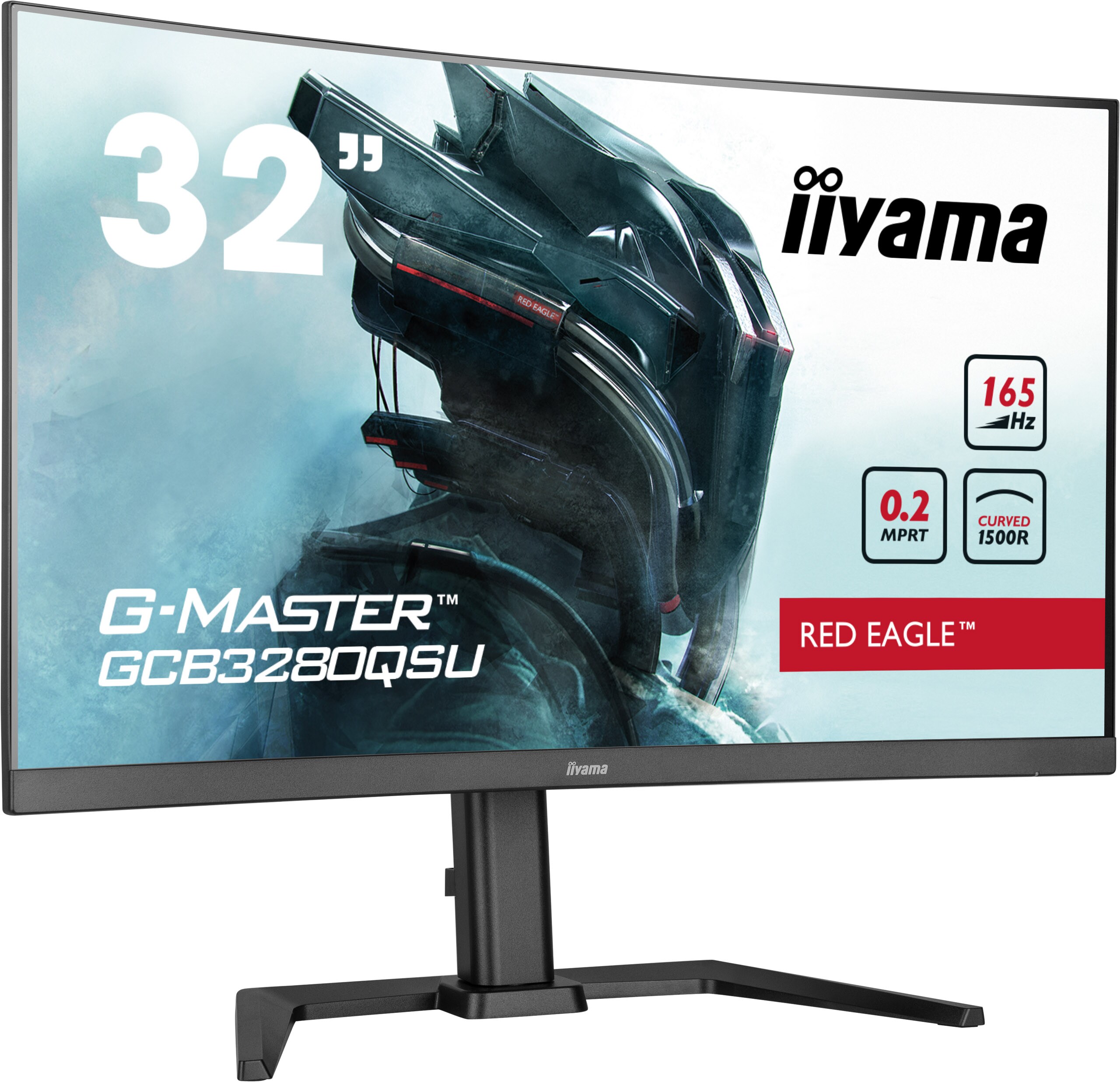 iiyama G-Master GCB3280QSU-B1 80cm (31,5") Curved WQHD Monitor HDMI/DP VA 165Hz