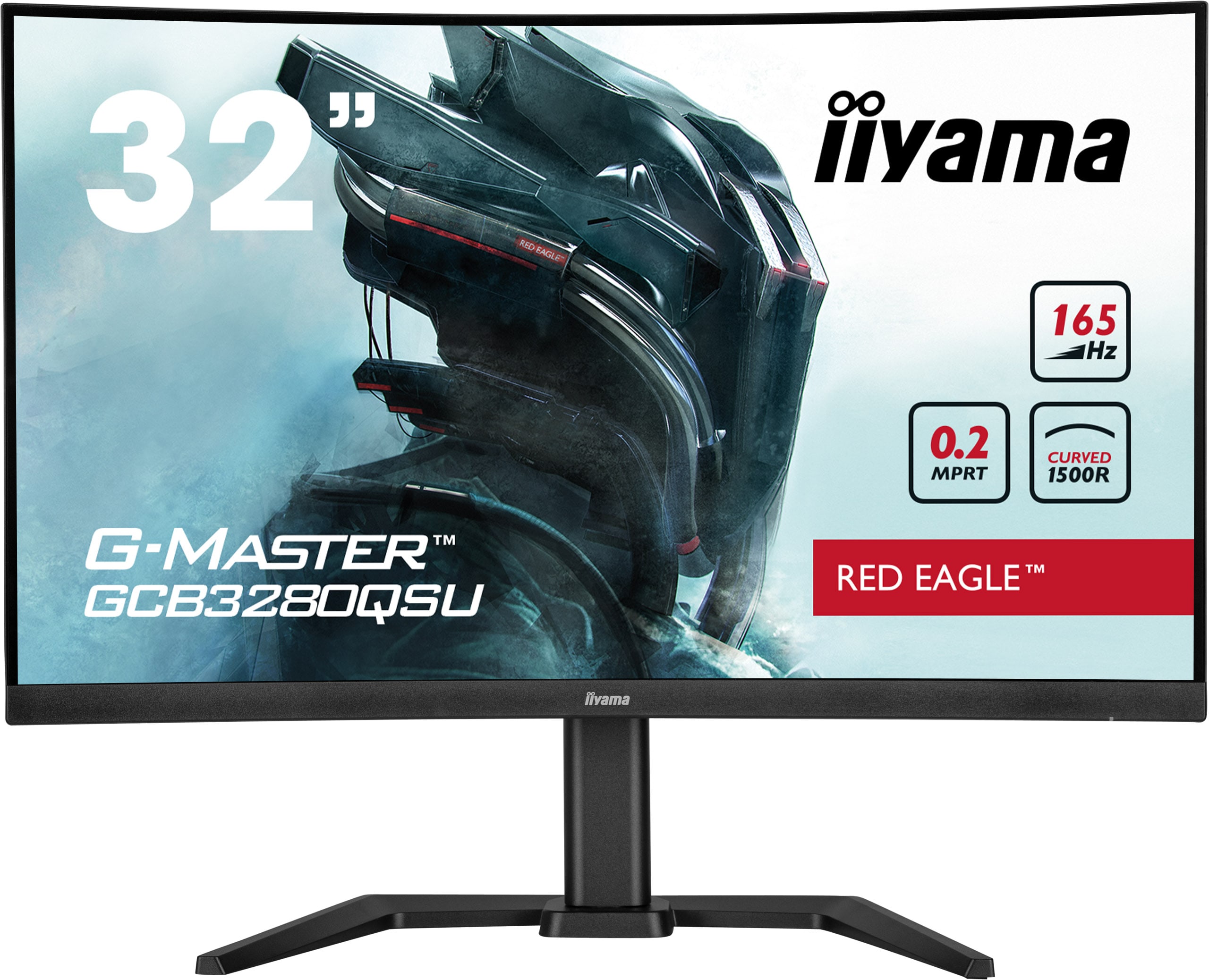 iiyama G-Master GCB3280QSU-B1 80cm (31,5") Curved WQHD Monitor HDMI/DP VA 165Hz