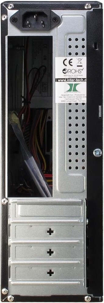 Inter-Tech IT-607 mini-ITX/μATX Gehäuse - Schwarz (ohne Netzteil)