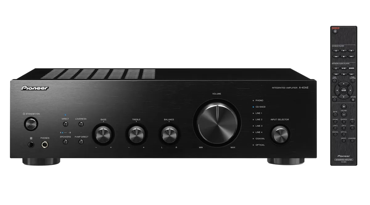 Pioneer A-40AE-K Stereo-Vollverstärker Direct Energy-Technologie Schwarz