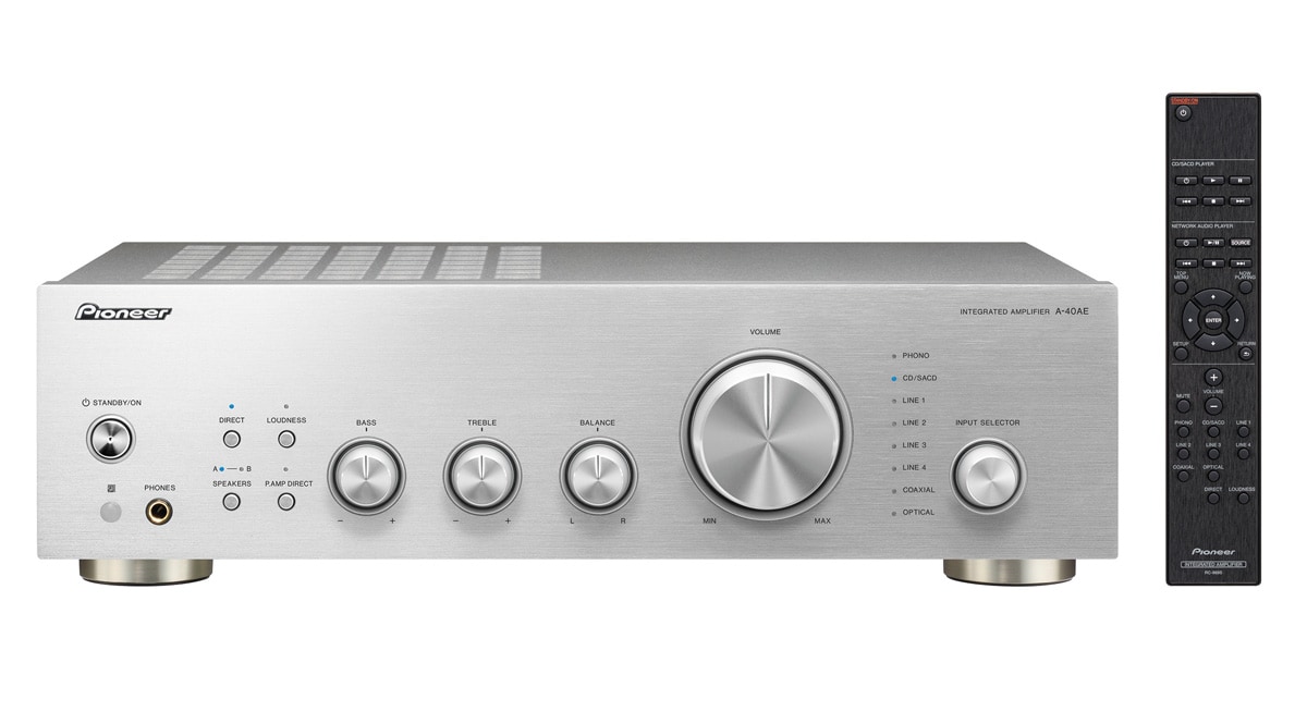 Pioneer A-40AE-S Stereo-Vollverstärker Direct Energy-Technologie Silber