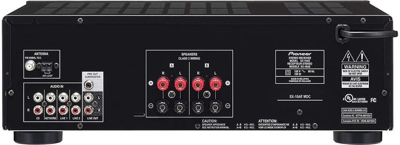 Pioneer SX-10AE Stereo-Radio-Receiver schwarz