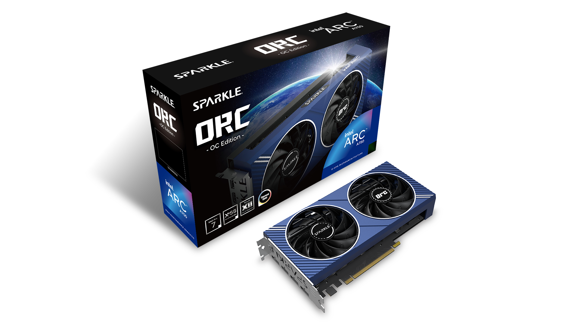 SPARKLE Intel Arc A750 ORC OC 6GB GDDR6 Grafikkarte 1x HDMI 3x DP