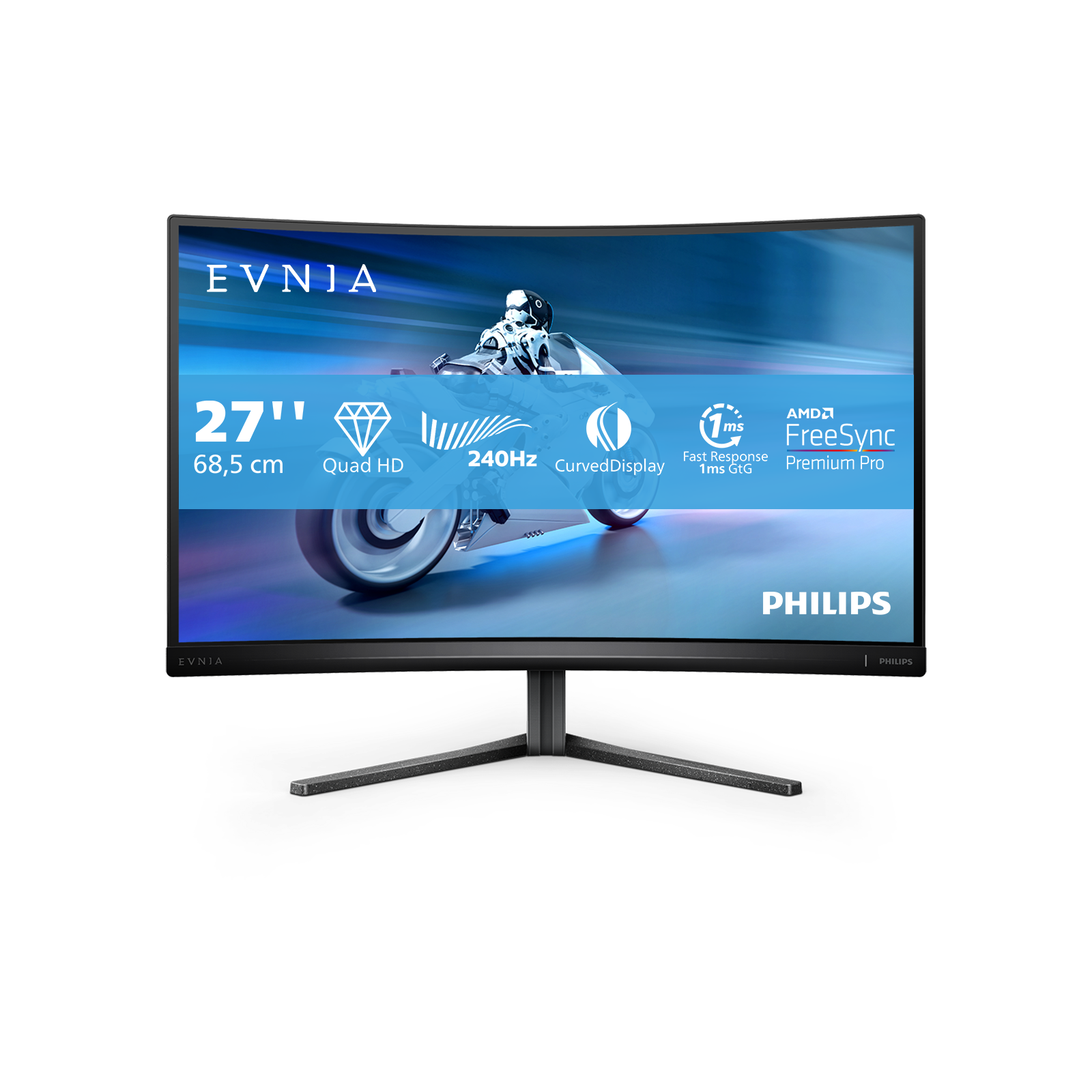 Philips Evnia 27M2C5500W 68,5cm (27") QHD Curved Monitor 16:9 HDMI/DP/USB 240Hz