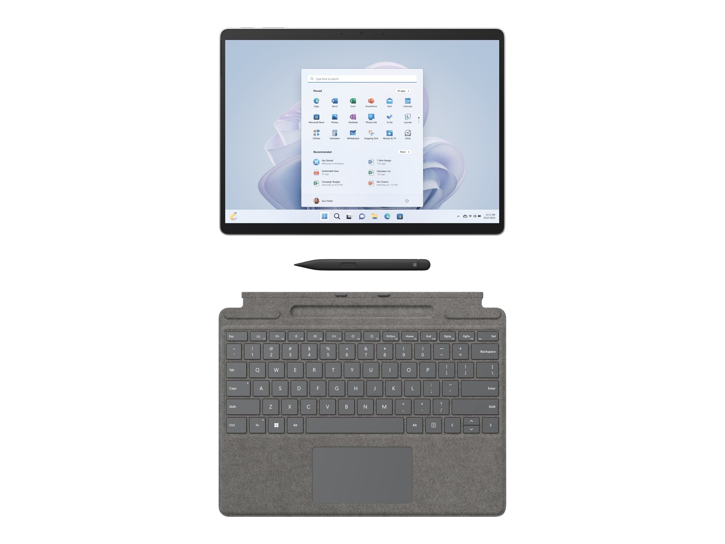 Surface Pro 9 Evo QKI-00004 Platin i7 16GB/1TB SSD 13" 2in1 W11 KB Saphir Pen2