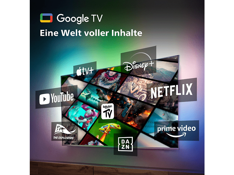 Philips 75PUS8808 191cm 75" 4K LED 120 Hz Ambilight Google Smart TV Fernseher