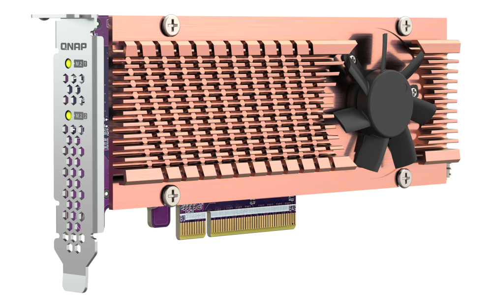 QNAP QM2 Card QM2-2P-384A PCIe 3.0 Erweiterungskarte für zwei M.2 NVMe SSDs