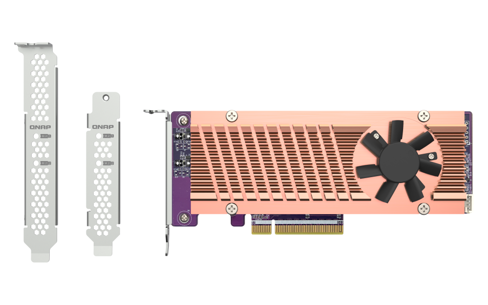 QNAP QM2 Card QM2-2P-384A PCIe 3.0 Erweiterungskarte für zwei M.2 NVMe SSDs