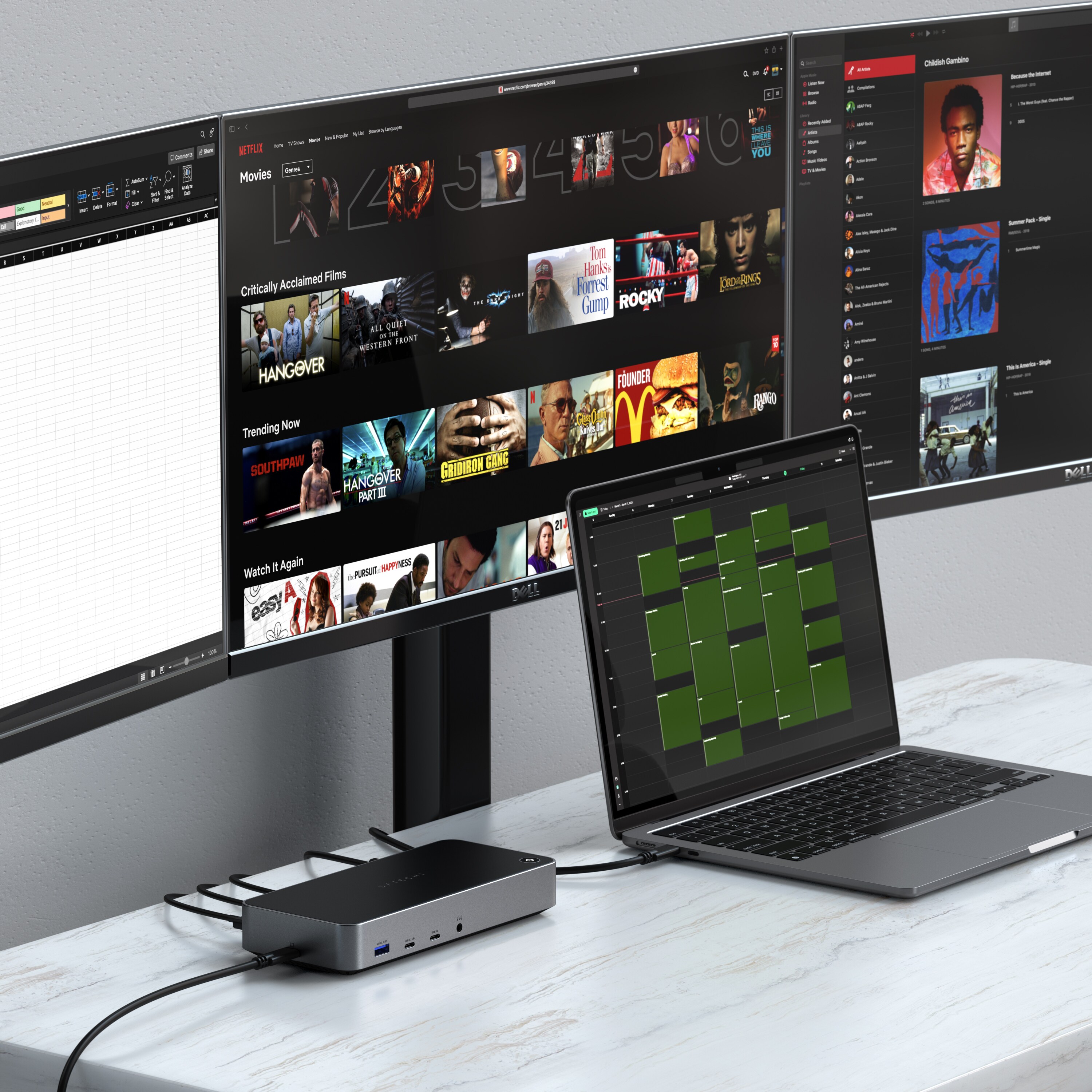 Satechi Triple 4K Display Docking Station