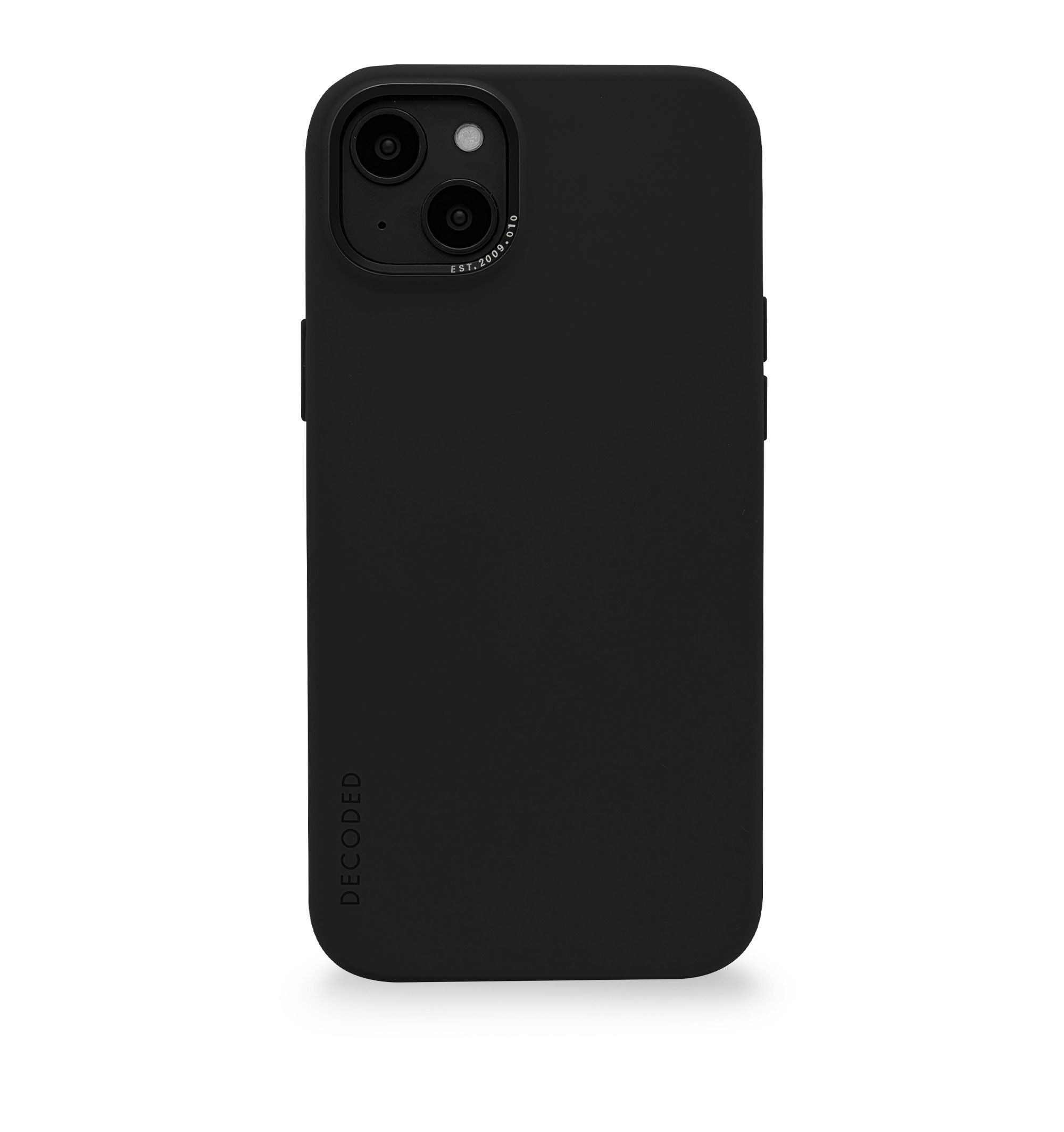 Decoded AntiMicrobial Silicone Backcover iPhone 14 Charcoal