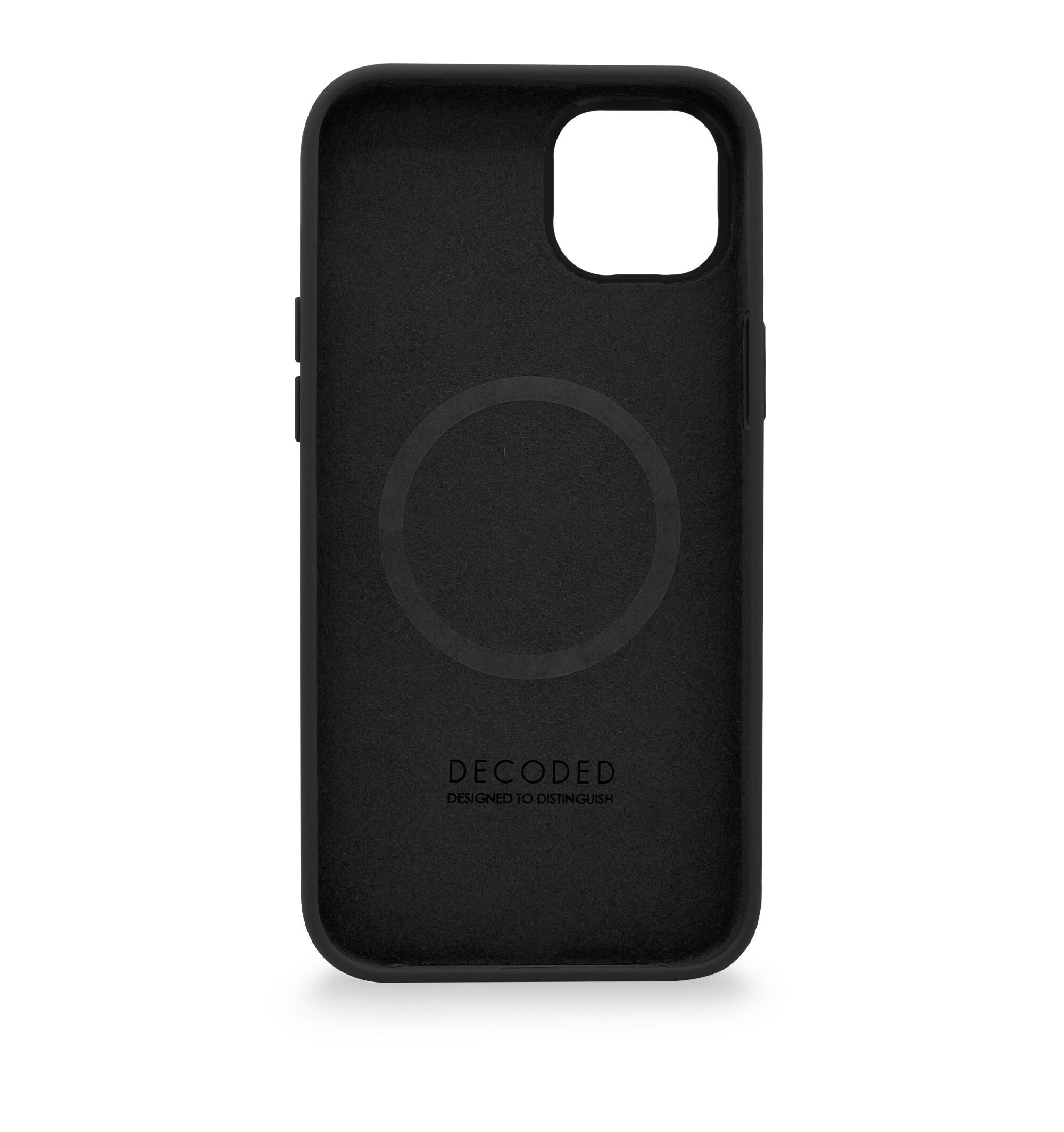 Decoded AntiMicrobial Silicone Backcover iPhone 14 Charcoal