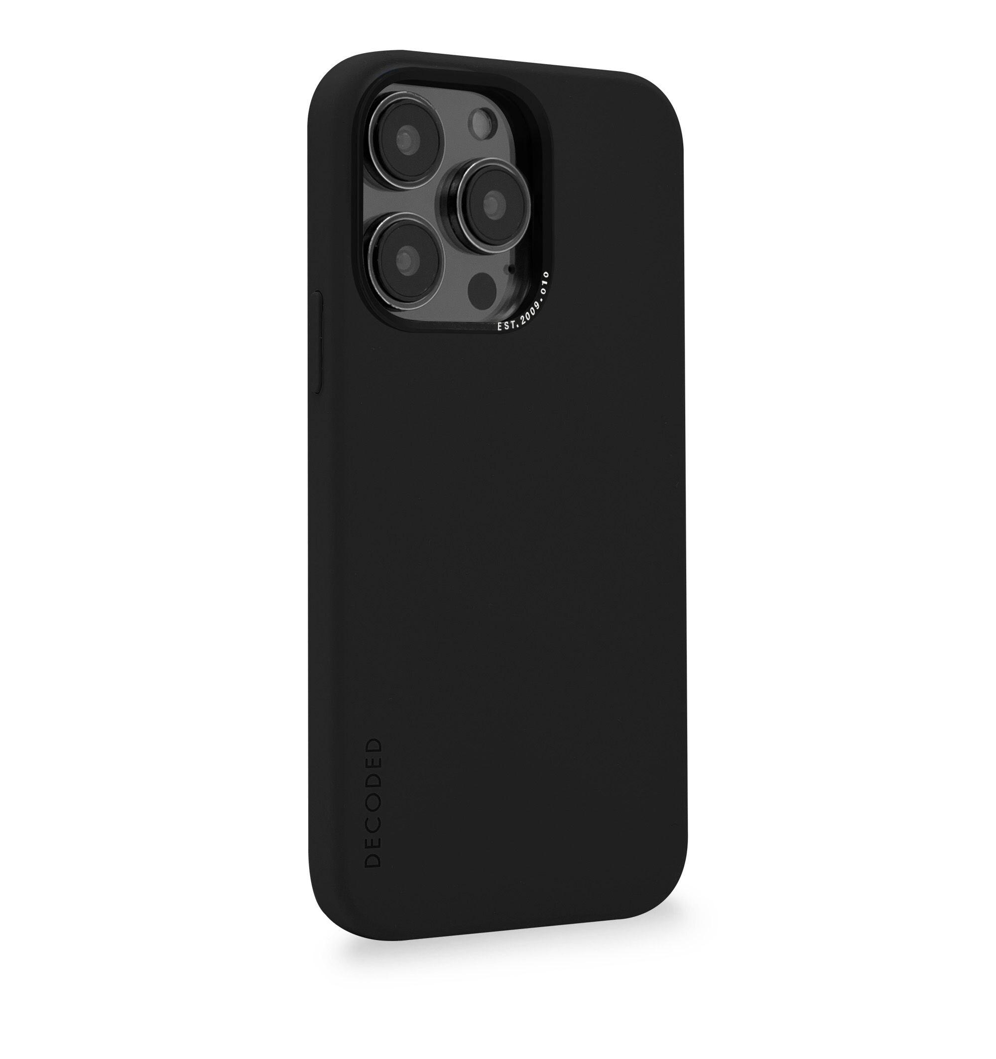 Decoded AntiMicrobial Silicone Backcover iPhone 14 Pro Charcoal