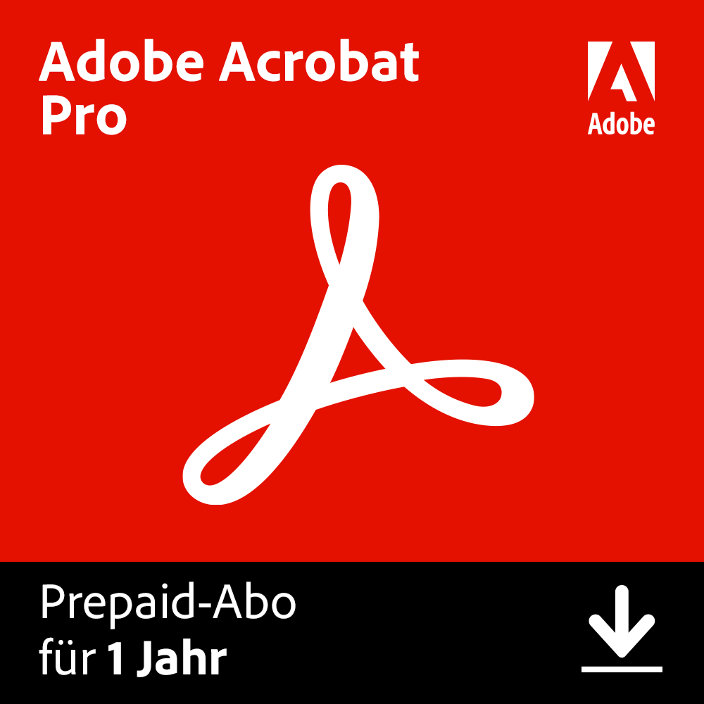 Adobe Acrobat Pro 1 Jahr | Download &amp; Produktschlüssel