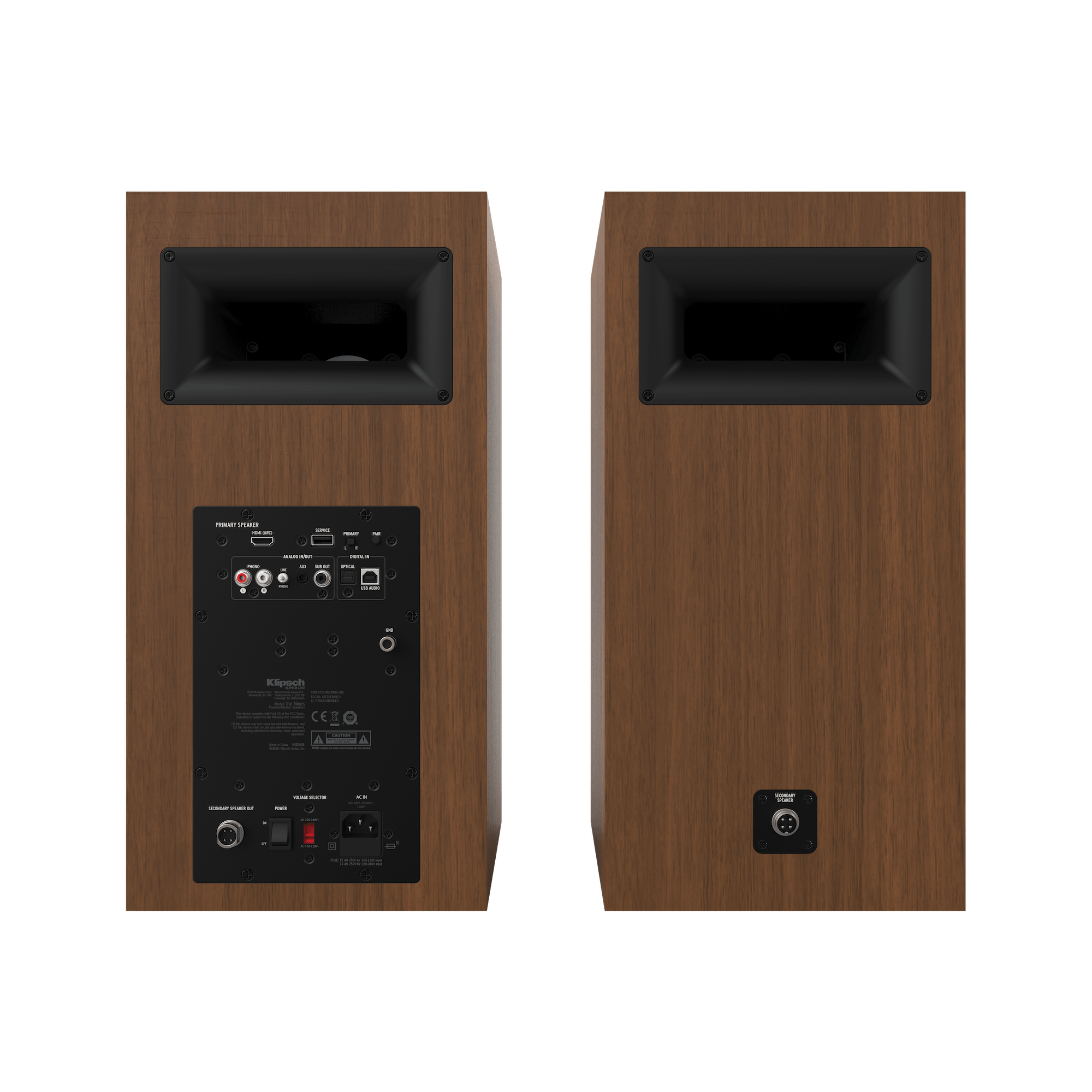 Klipsch The Nines Aktivlautsprecher, walnuss