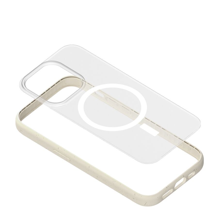 Woodcessories Clear Case MagSafe iPhone 14 Pro Offwhite