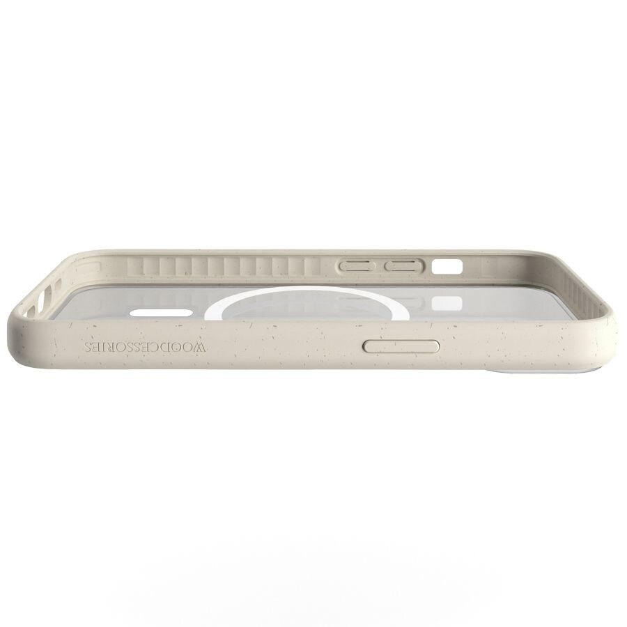 Woodcessories Clear Case MagSafe iPhone 14 Plus Offwhite