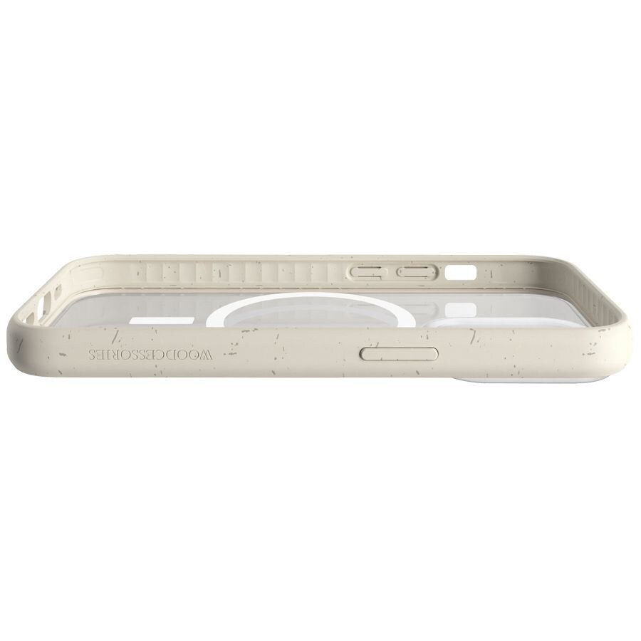 Woodcessories Clear Case MagSafe iPhone 14 Pro Max Offwhite