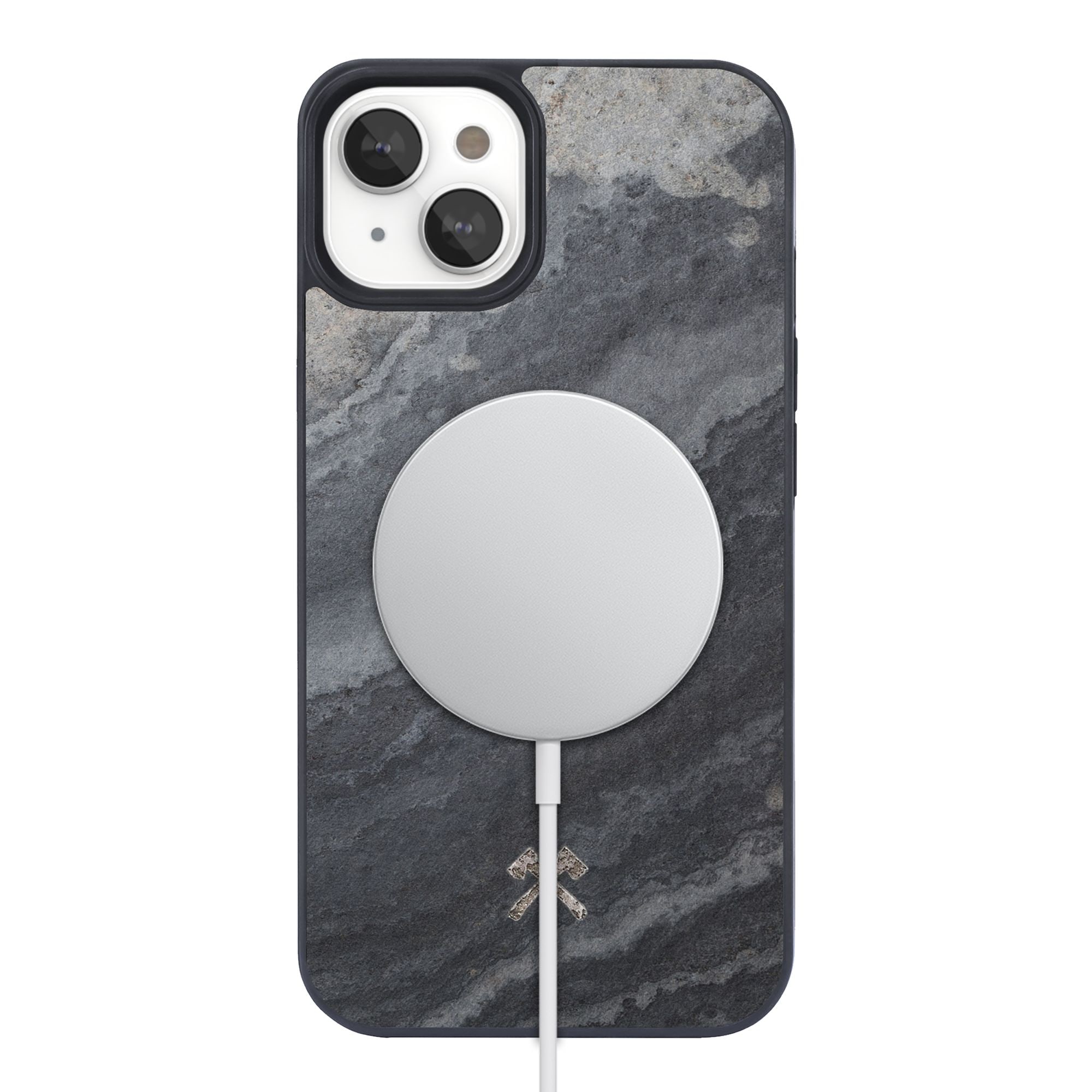 Woodcessories MagSafe Stone Bumper Case iPhone 14 Camo Gray