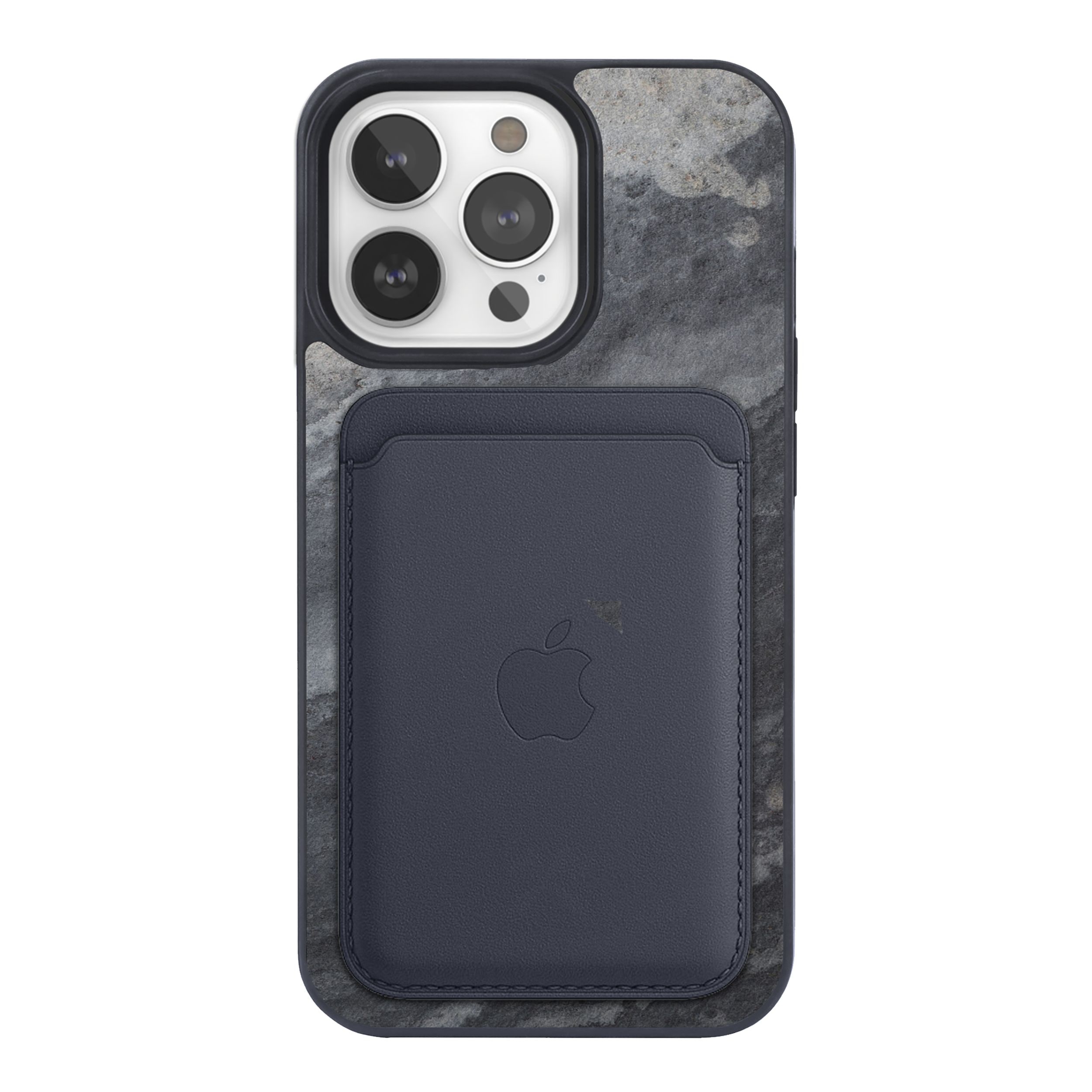 Woodcessories MagSafe Stone Bumper Case iPhone 14 Pro Camo Gray