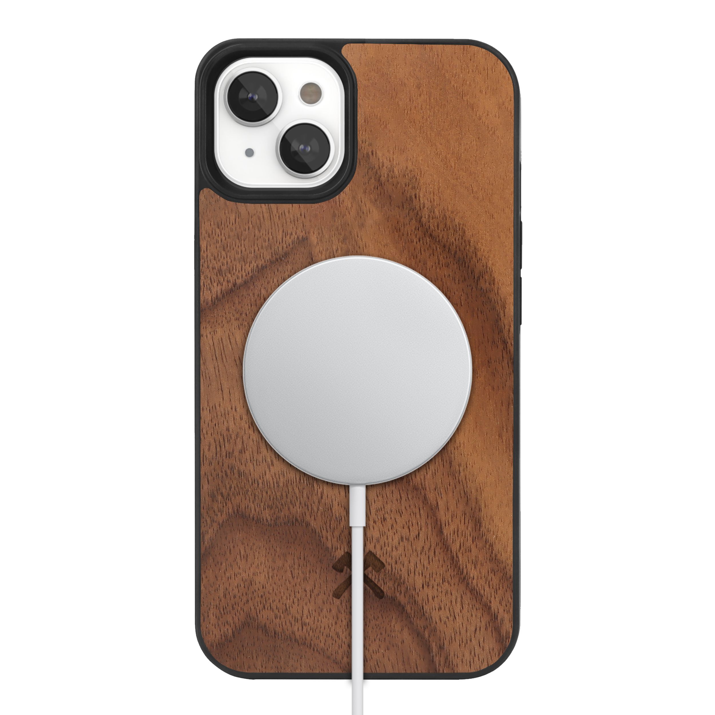 Woodcessories MagSafe Stone Bumper Case iPhone 14 Walnut