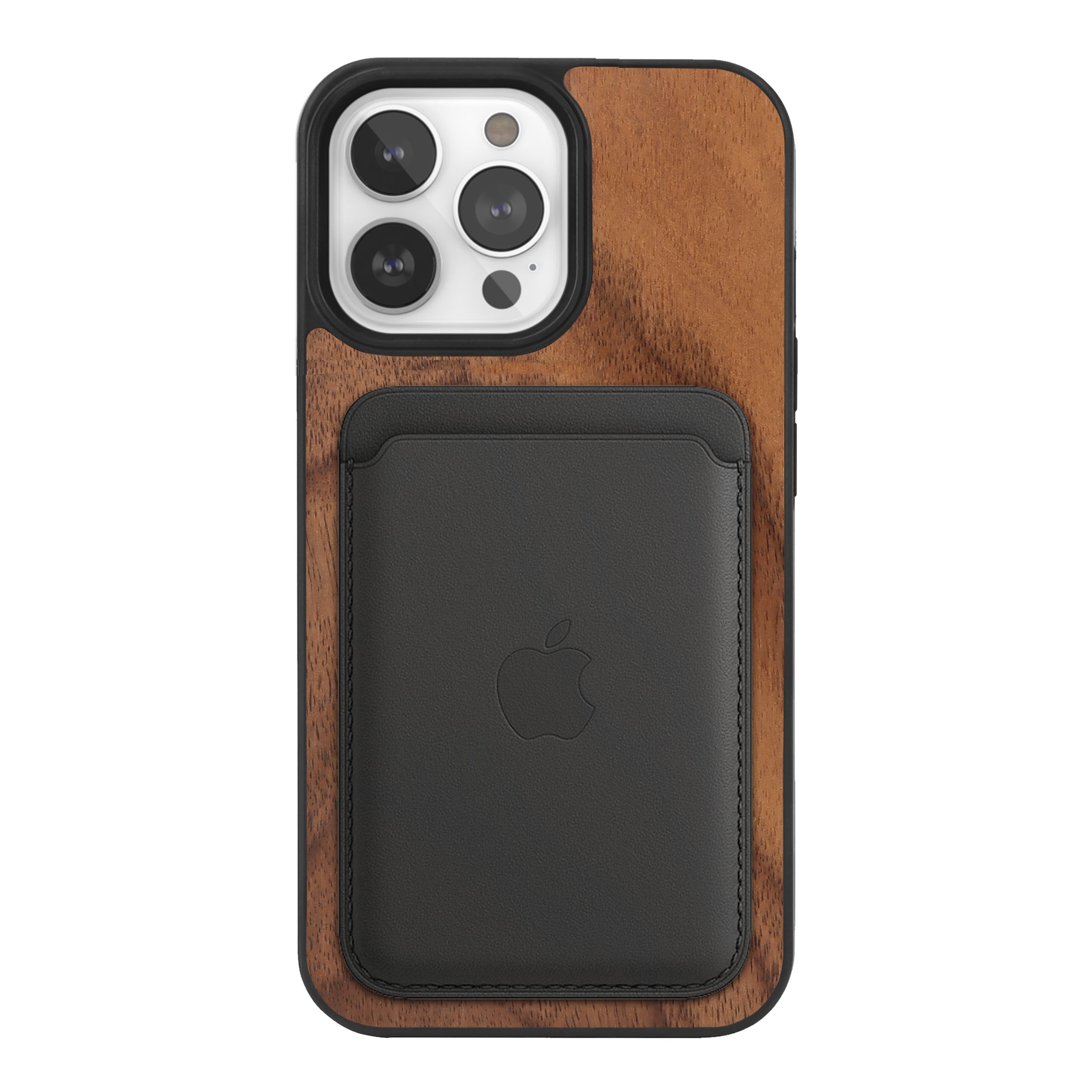 Woodcessories MagSafe Stone Bumper Case iPhone 14 Pro Walnut