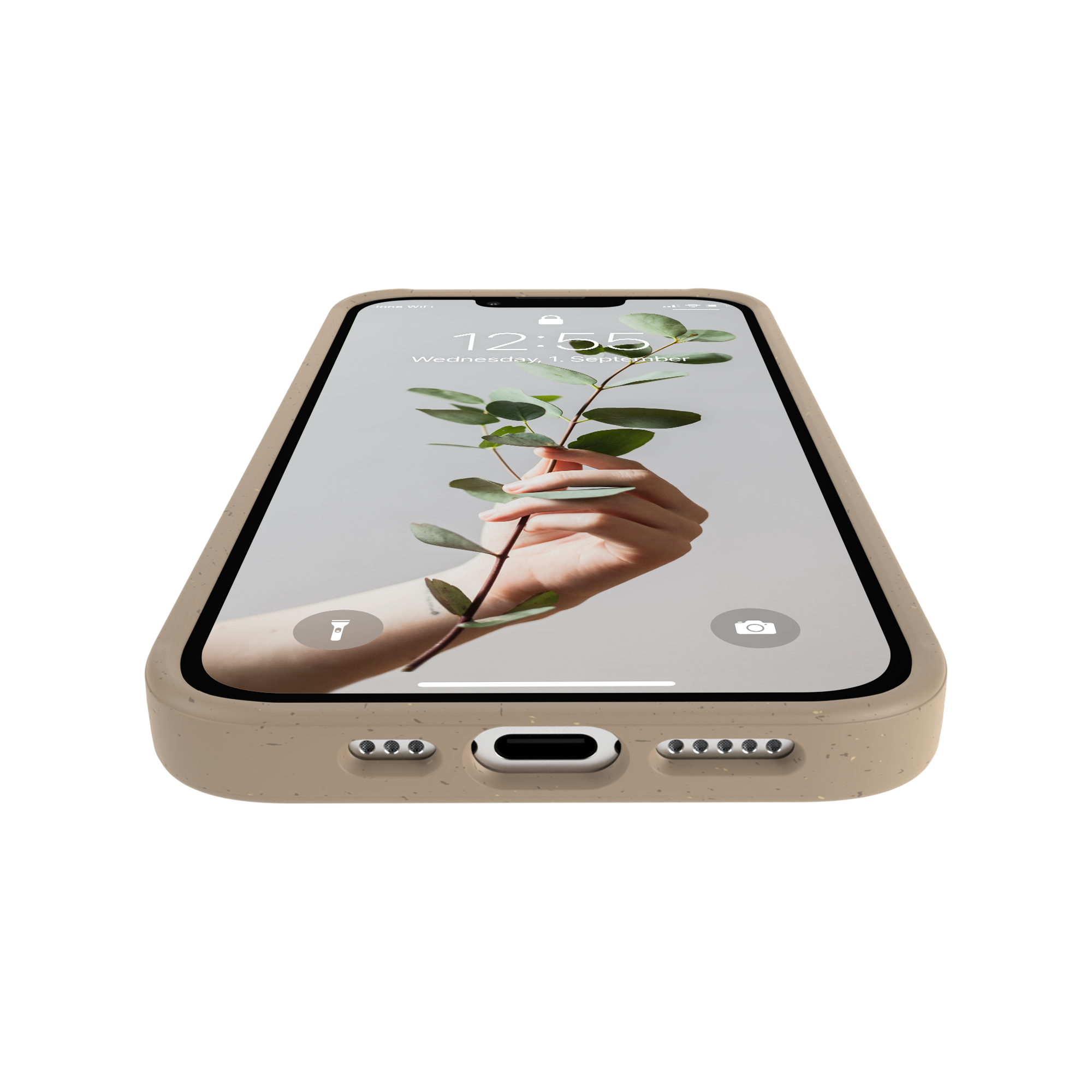 Woodcessories MagSafe Bio Case AM iPhone 14 Plus Taupe