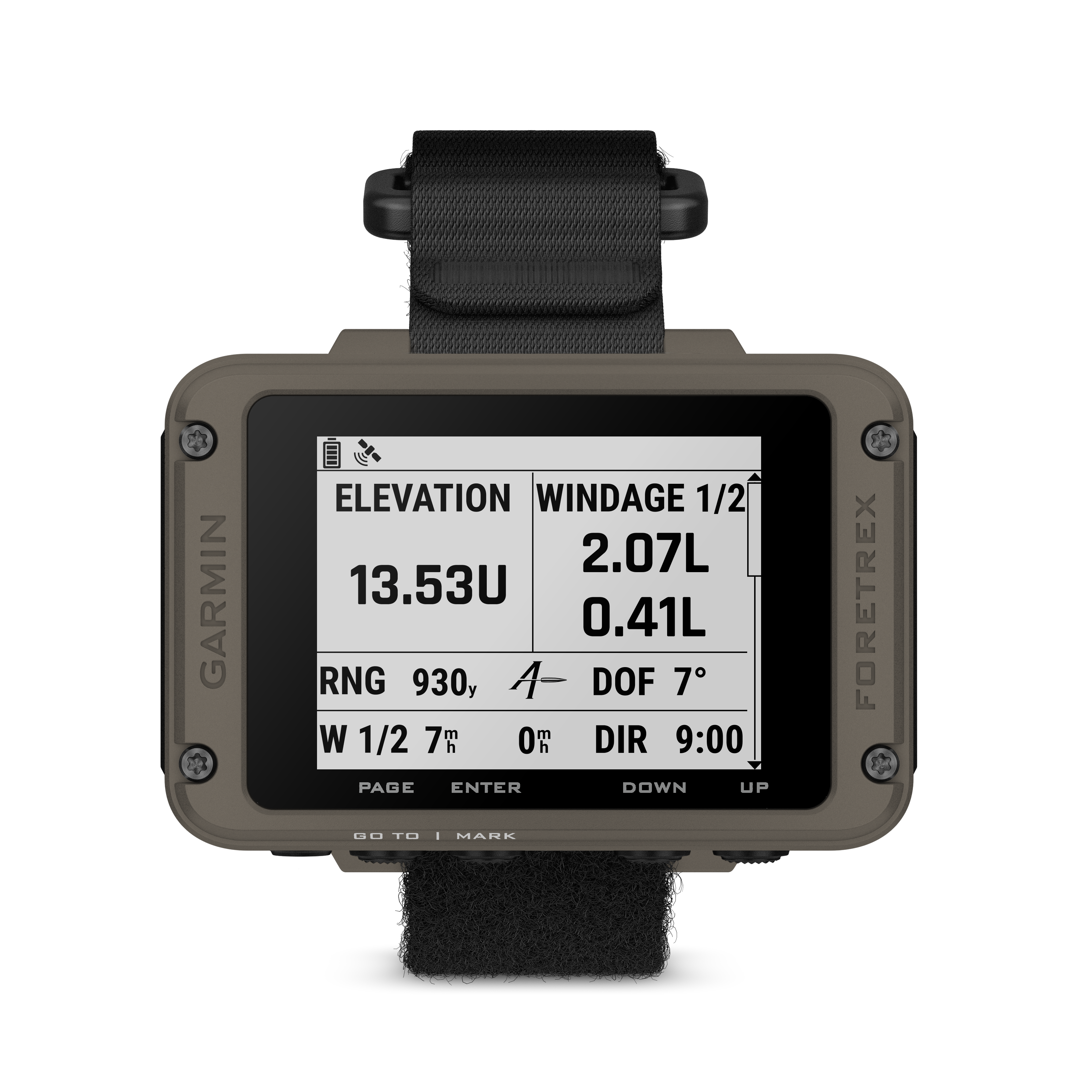 Garmin Foretrex 901 GPS-Navigationsgerät für das Handgelenk Ballistic Edition