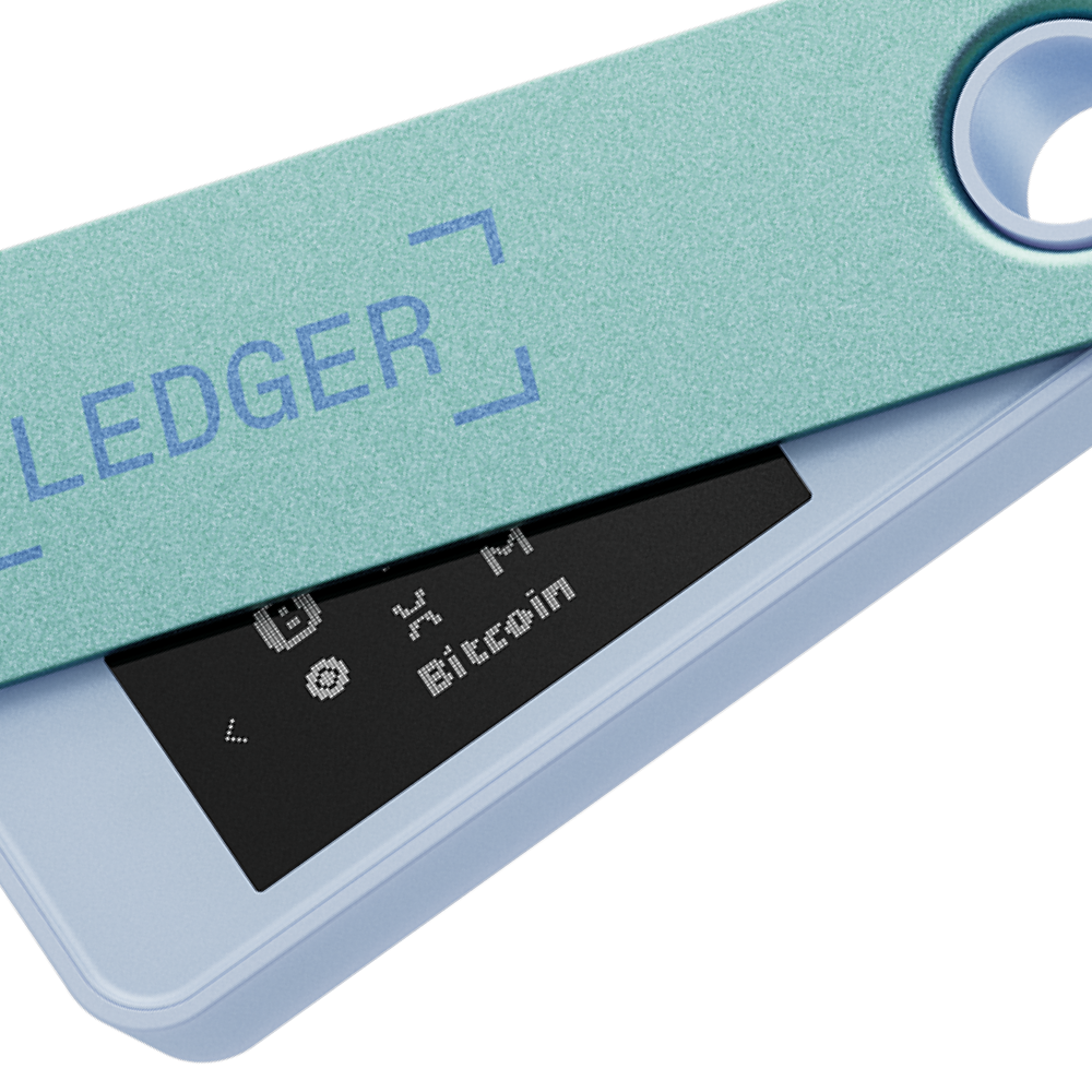 Ledger Nano S Plus Krypto-Hardware-Geldbörse Pastel Green