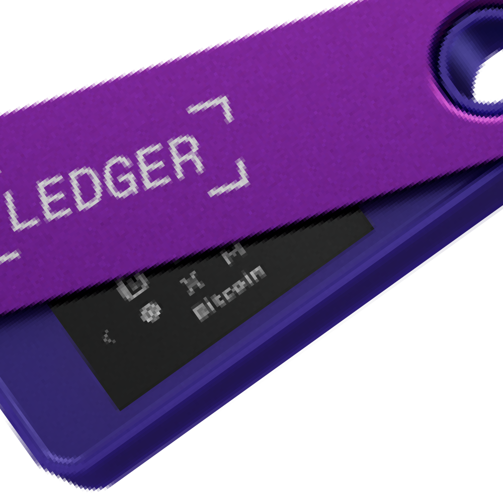 Ledger Nano S Plus Krypto-Hardware-Geldbörse Purple Amethyst