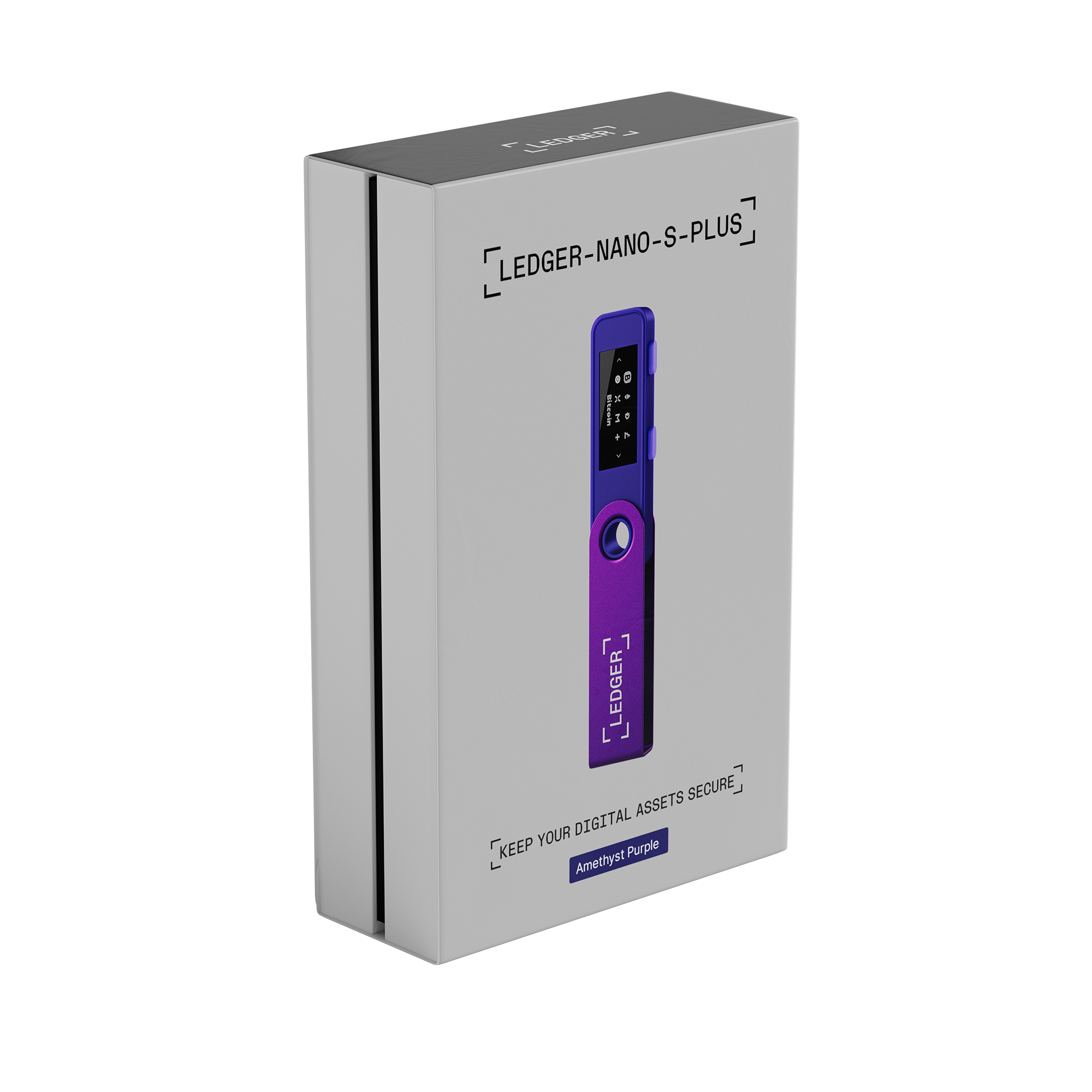 Ledger Nano S Plus Krypto-Hardware-Geldbörse Purple Amethyst